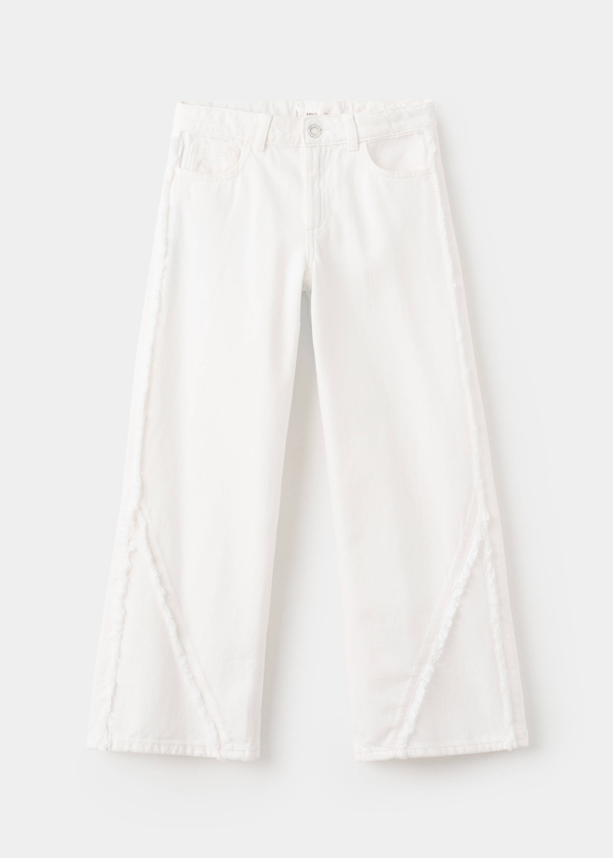 Wide-leg jeans with decorative stitching - Article without model
