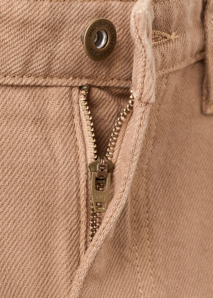 Low-rise balloon jeans — Sand