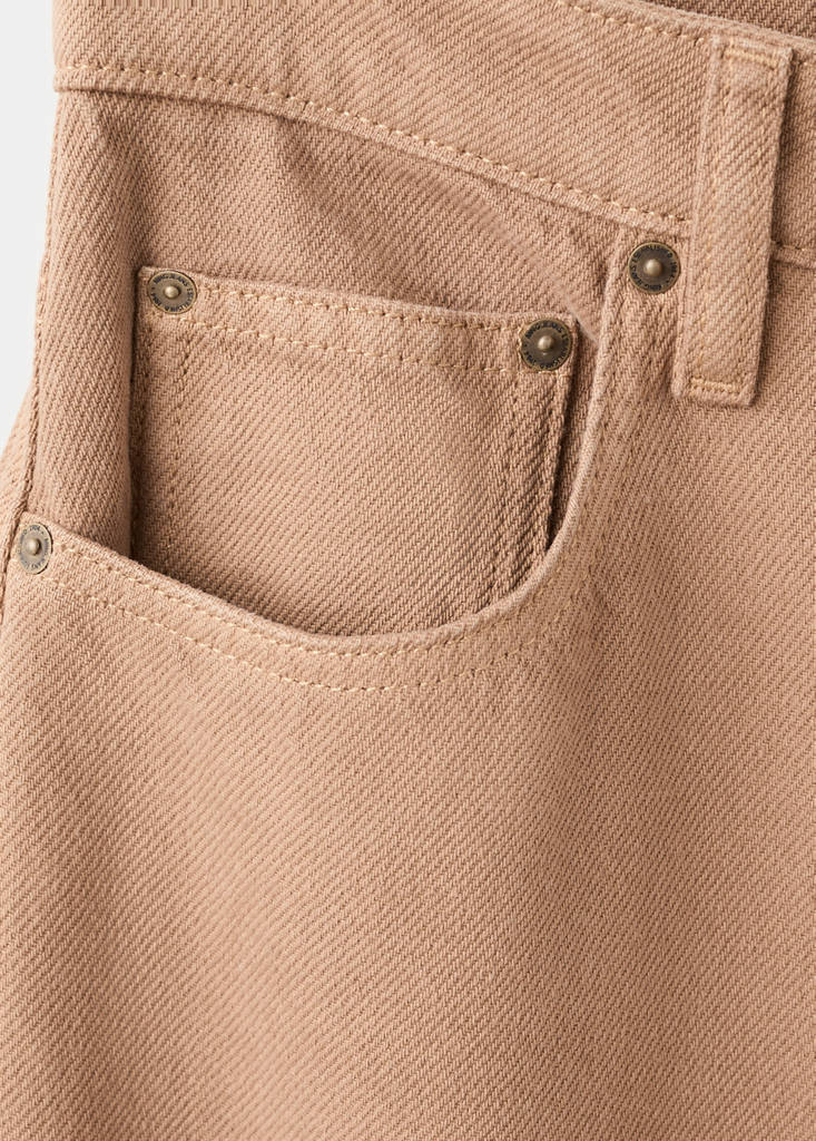 Low-rise balloon jeans — Sand