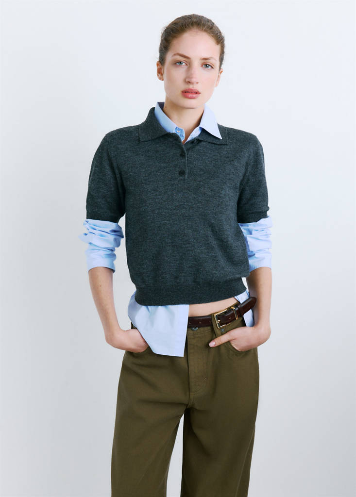 Low-rise balloon jeans — Khaki