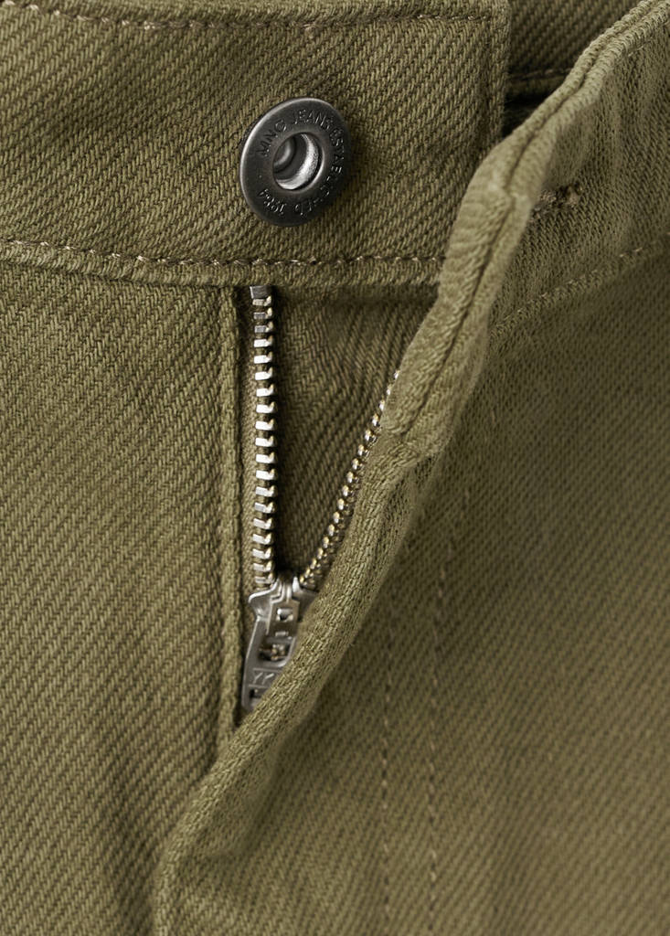 Low-rise balloon jeans — Khaki
