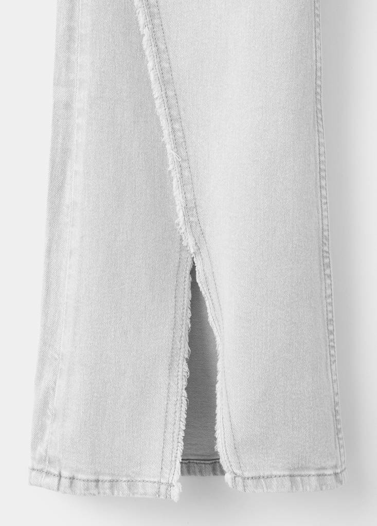 Low-waist flared jeans — Light Grey Denim