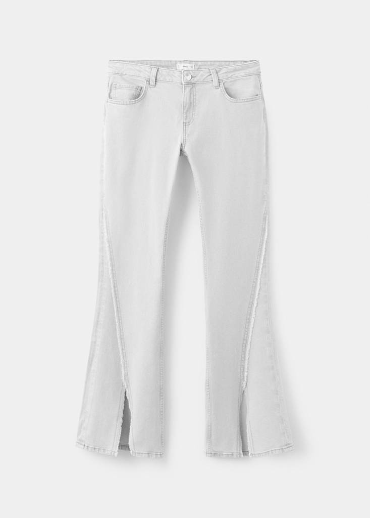 Low-waist flared jeans — Light Grey Denim