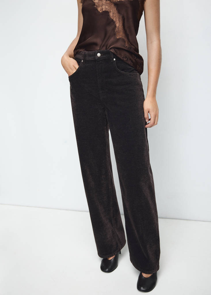 Velvet balloon jeans — Chocolate