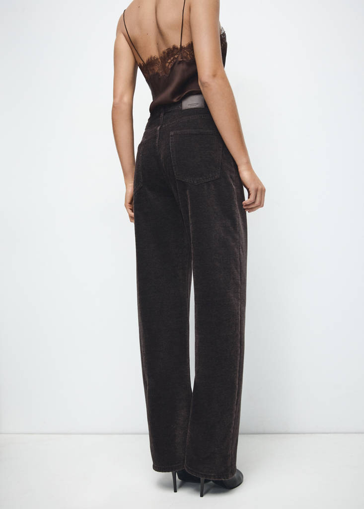 Velvet balloon jeans — Chocolate