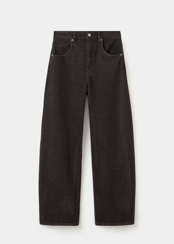 Velvet balloon jeans — Chocolate