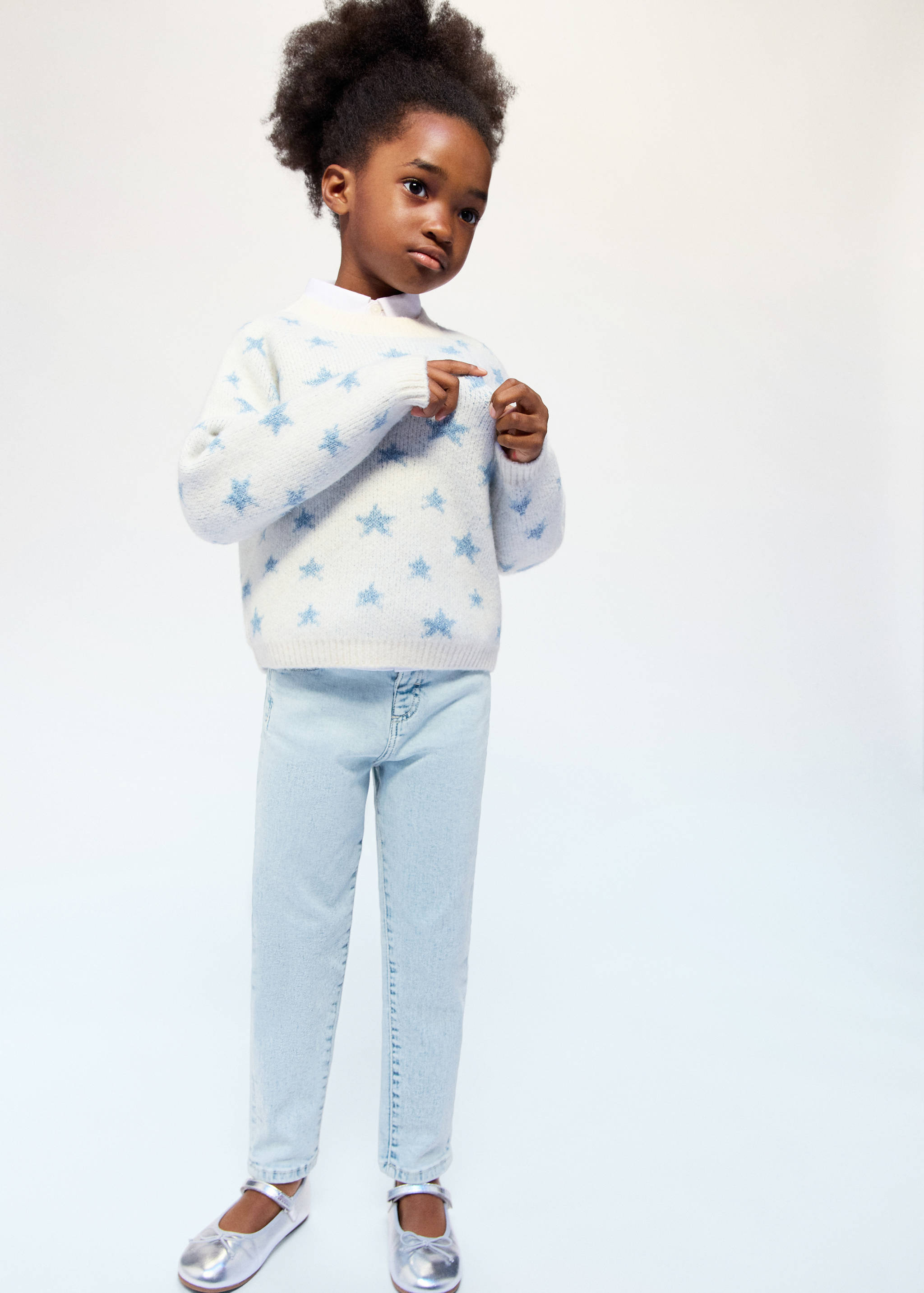 Jeans slim fit tachas - Plano general