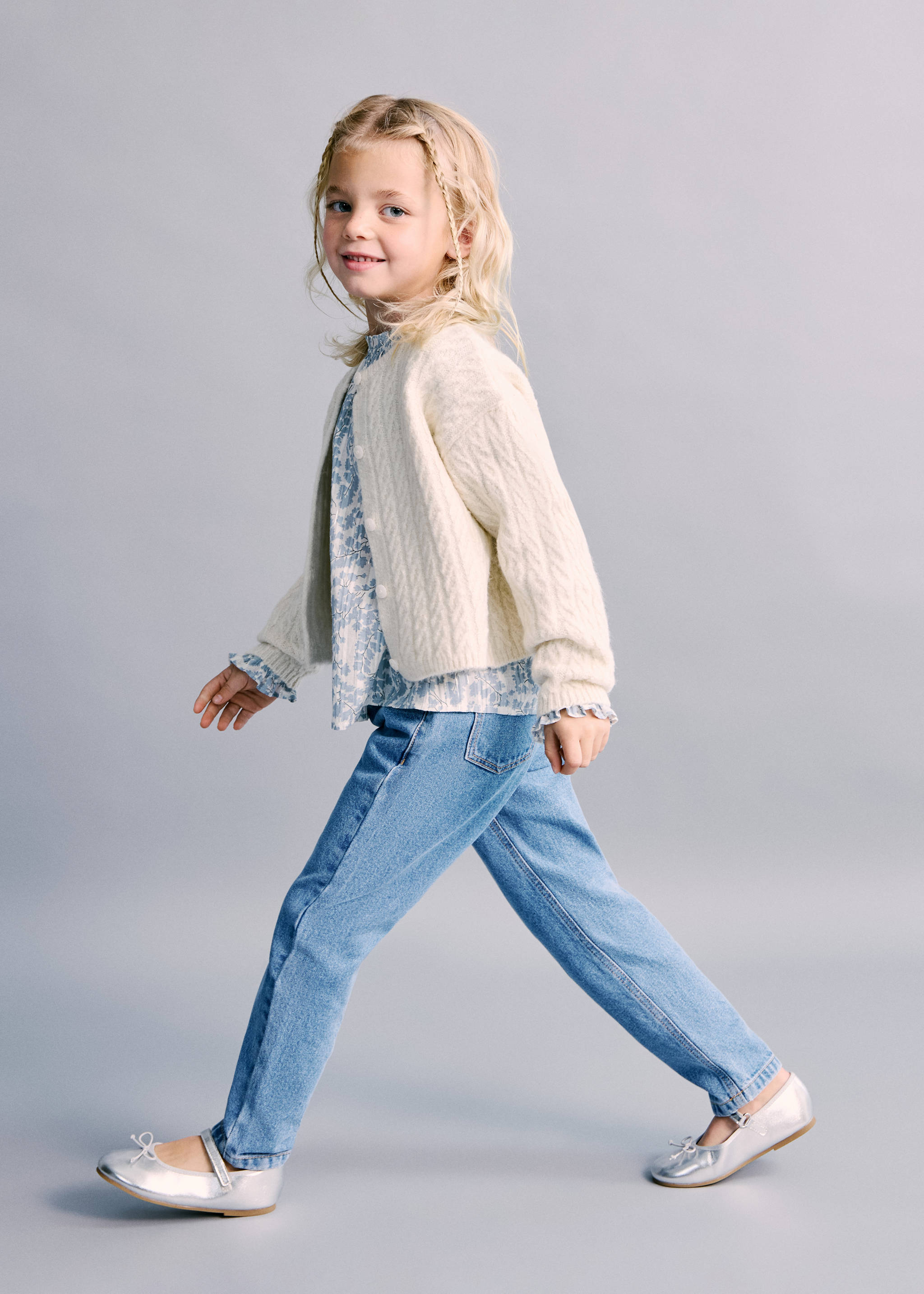 Jeans paperbag botones - Plano general