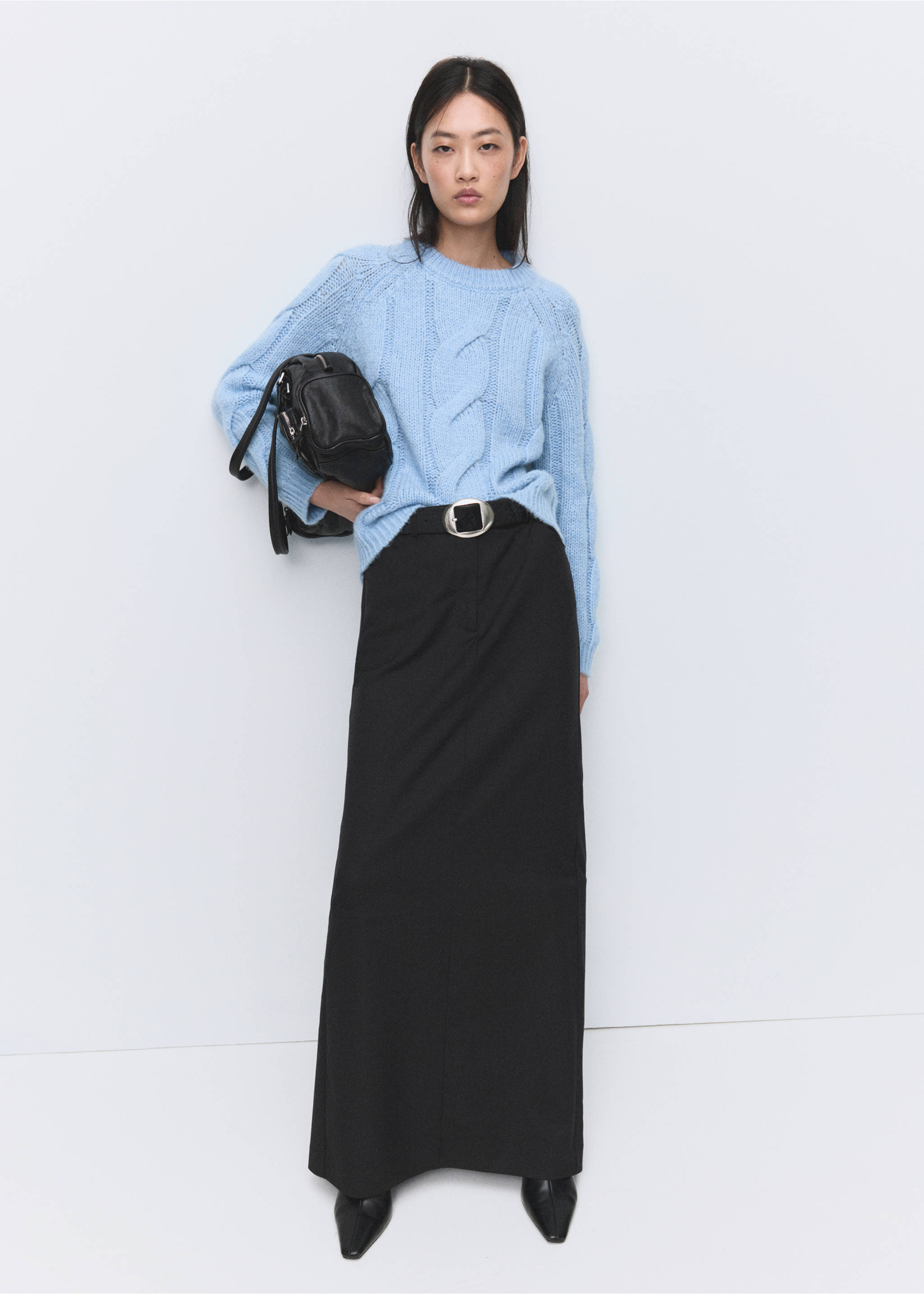 针织编织毛衣 - null, 天蓝. Ref: 27011278-00.