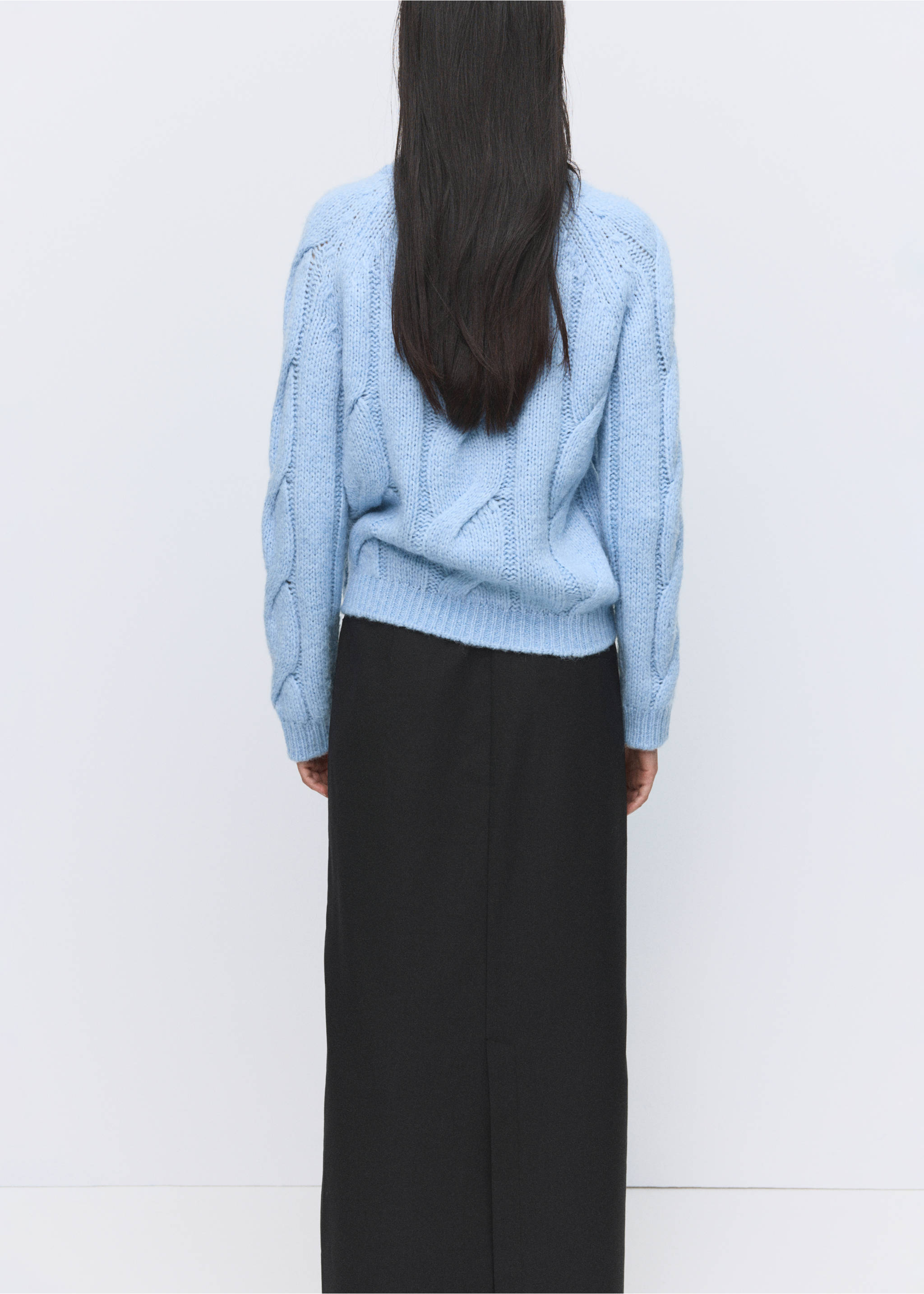 针织编织毛衣 - null, 天蓝. Ref: 27011278-00.