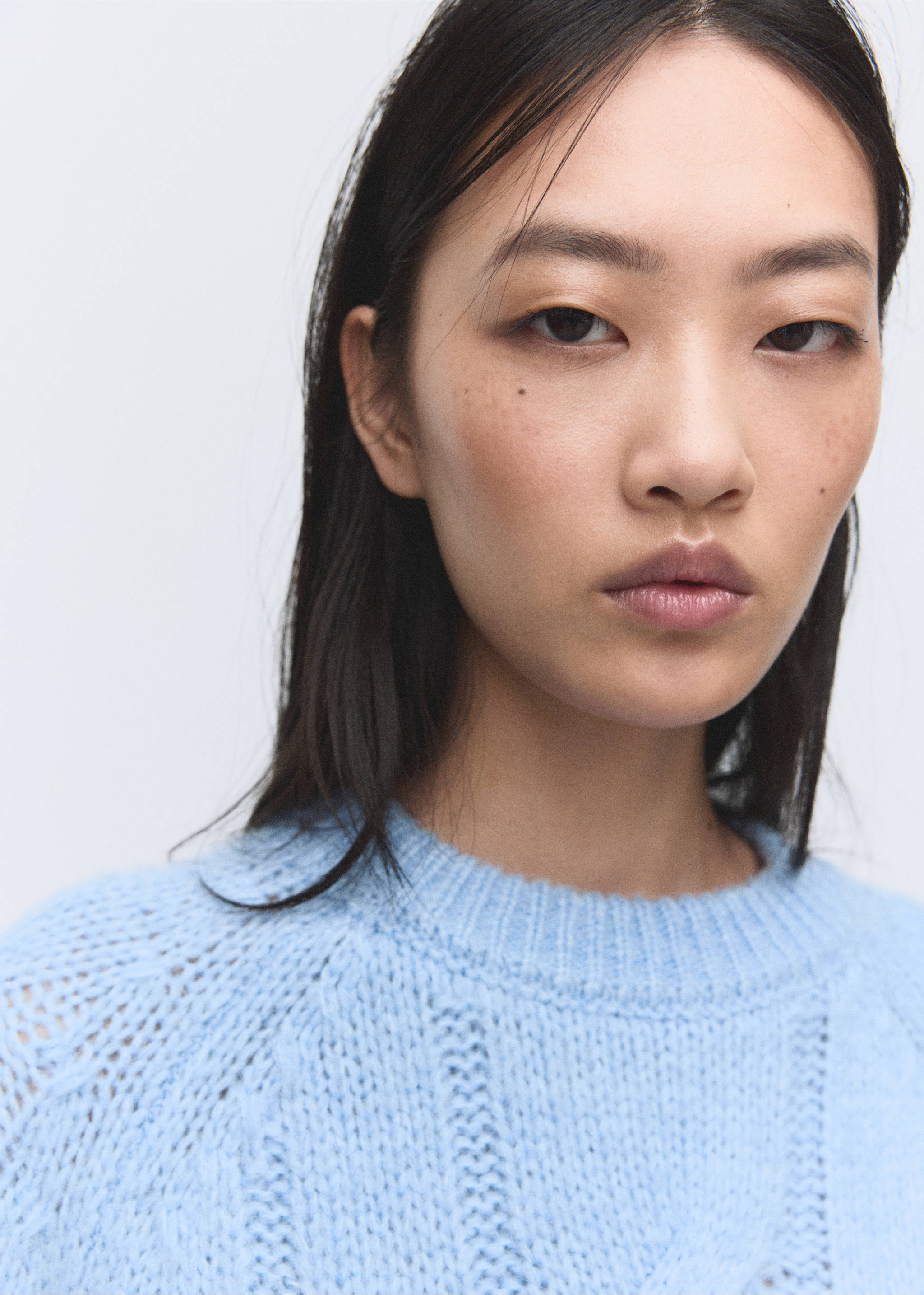 针织编织毛衣 - null, 天蓝. Ref: 27011278-00.