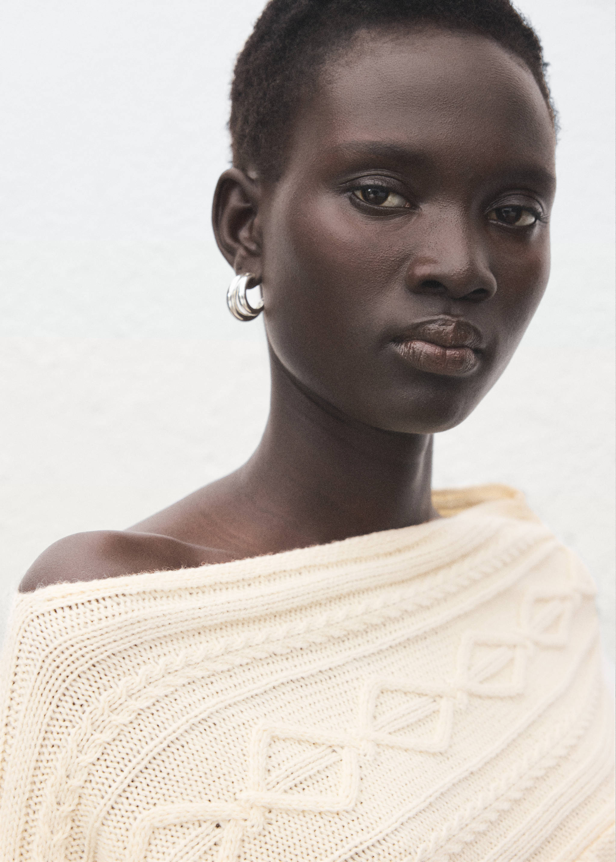 Braided wool-blend sweater - Details of the article 1