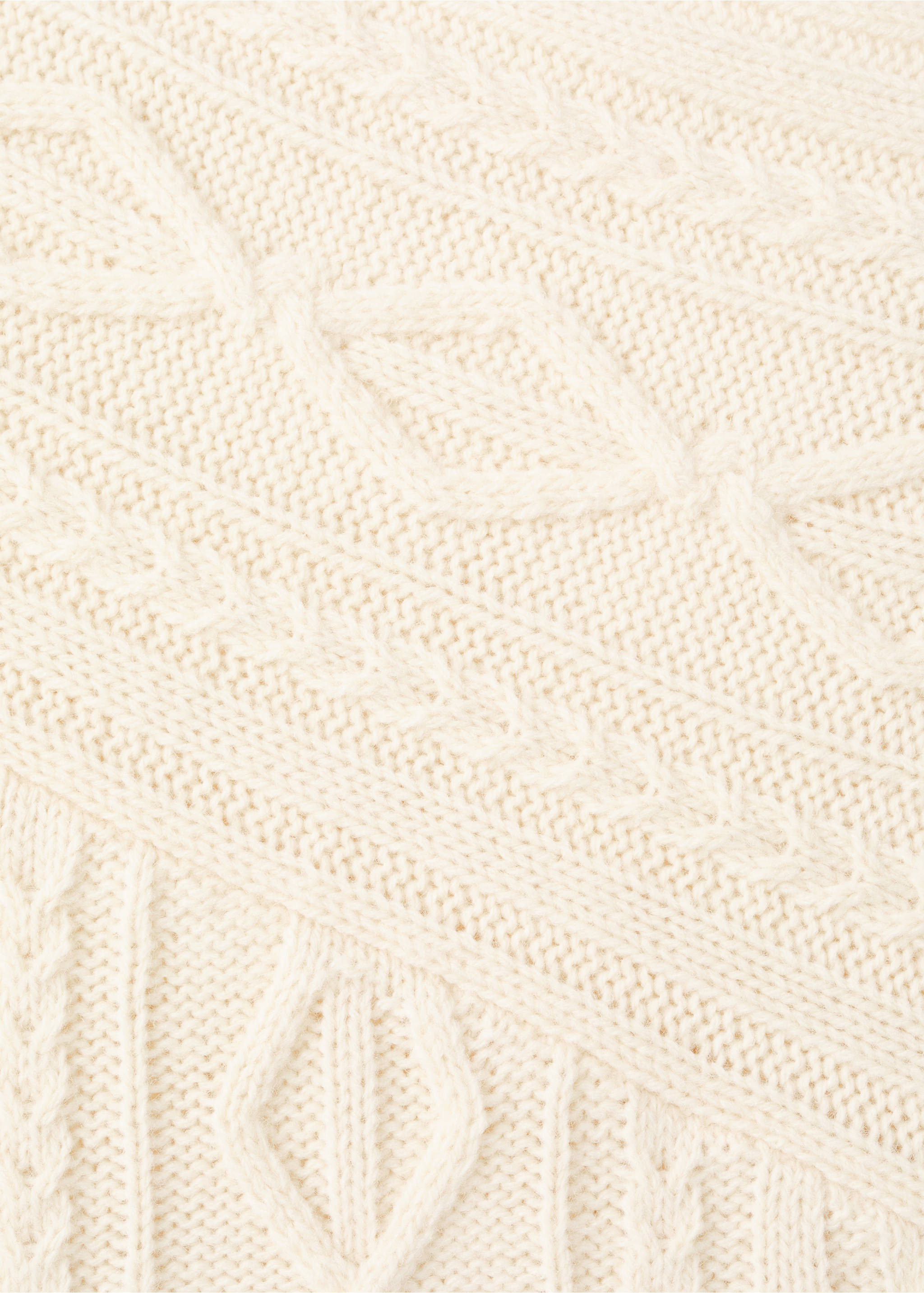 编织羊毛混纺毛衣 - null, 米色. Ref: 27011280-00.