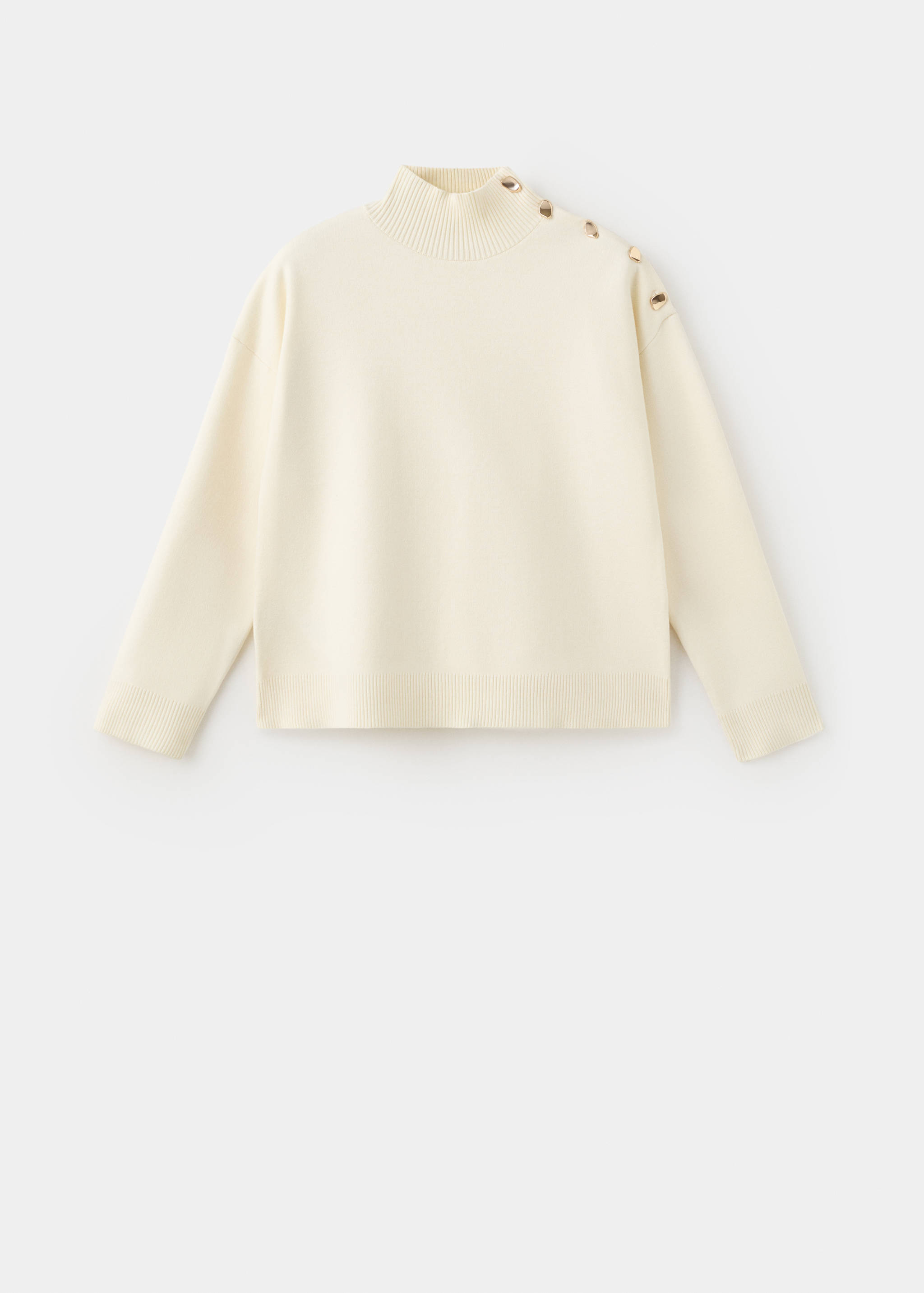 Knitted sweater with jewel buttons - Article without model