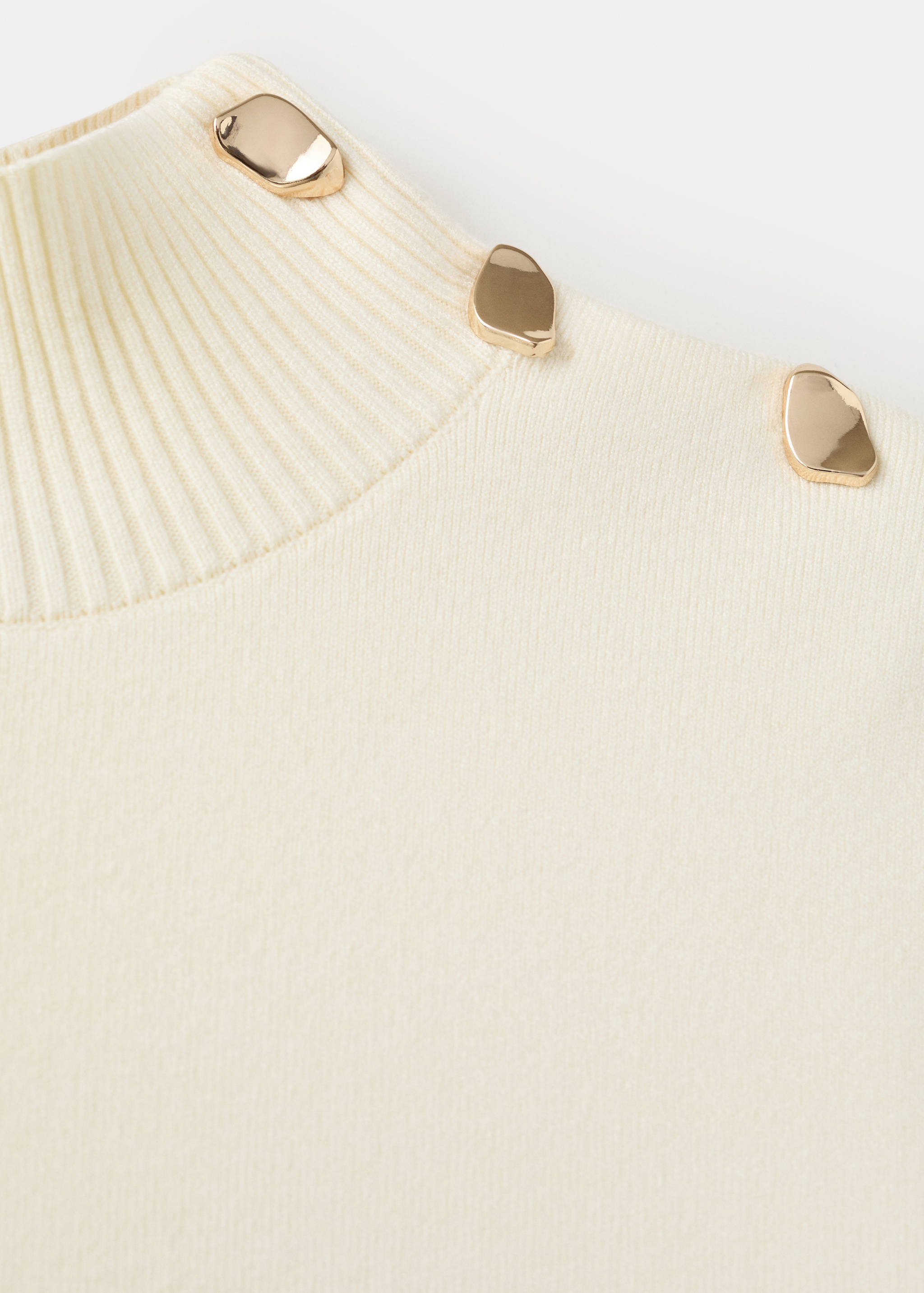 Knitted sweater with jewel buttons - Details of the article 8