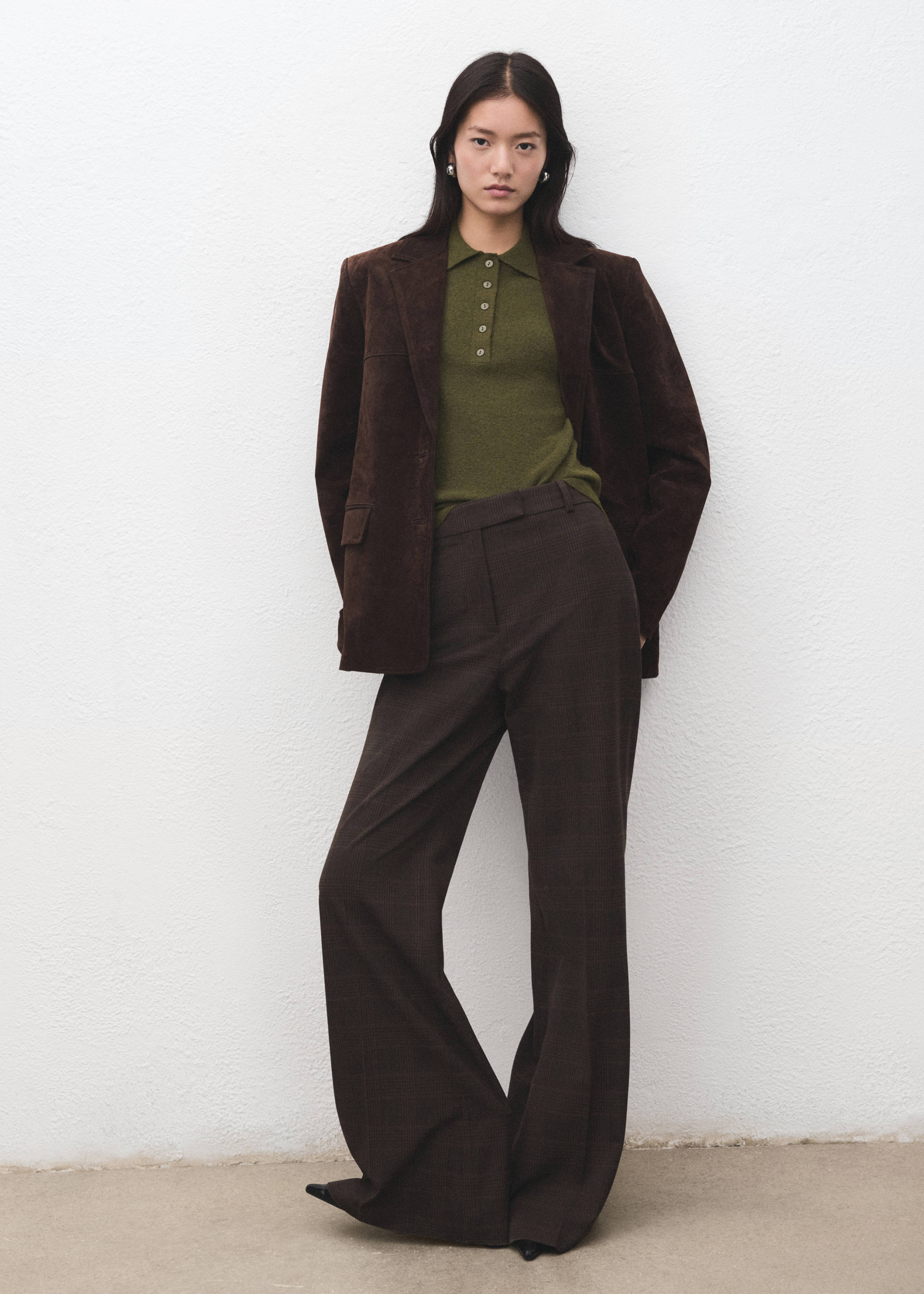 Long-sleeved polo-neck sweater - General plane