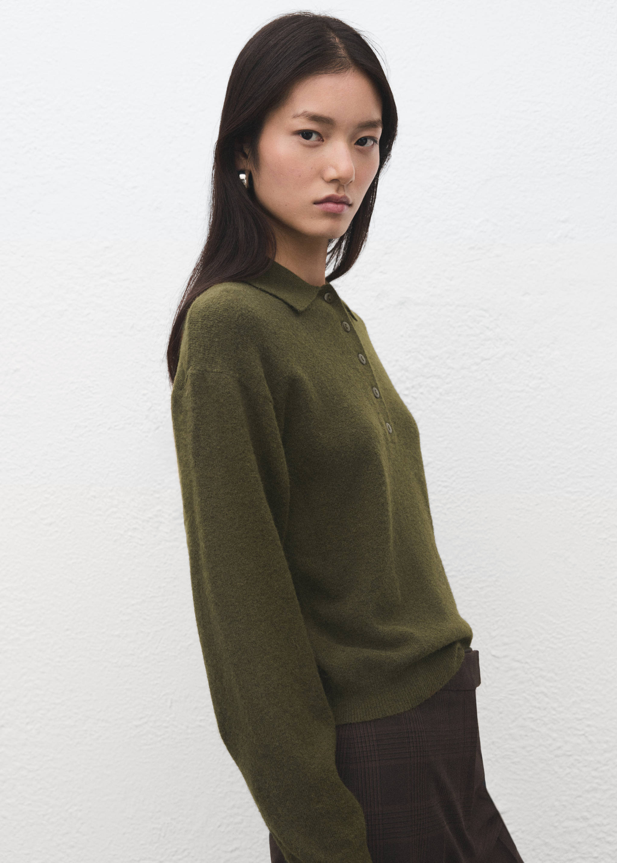 Long-sleeved polo-neck sweater - Details of the article 6