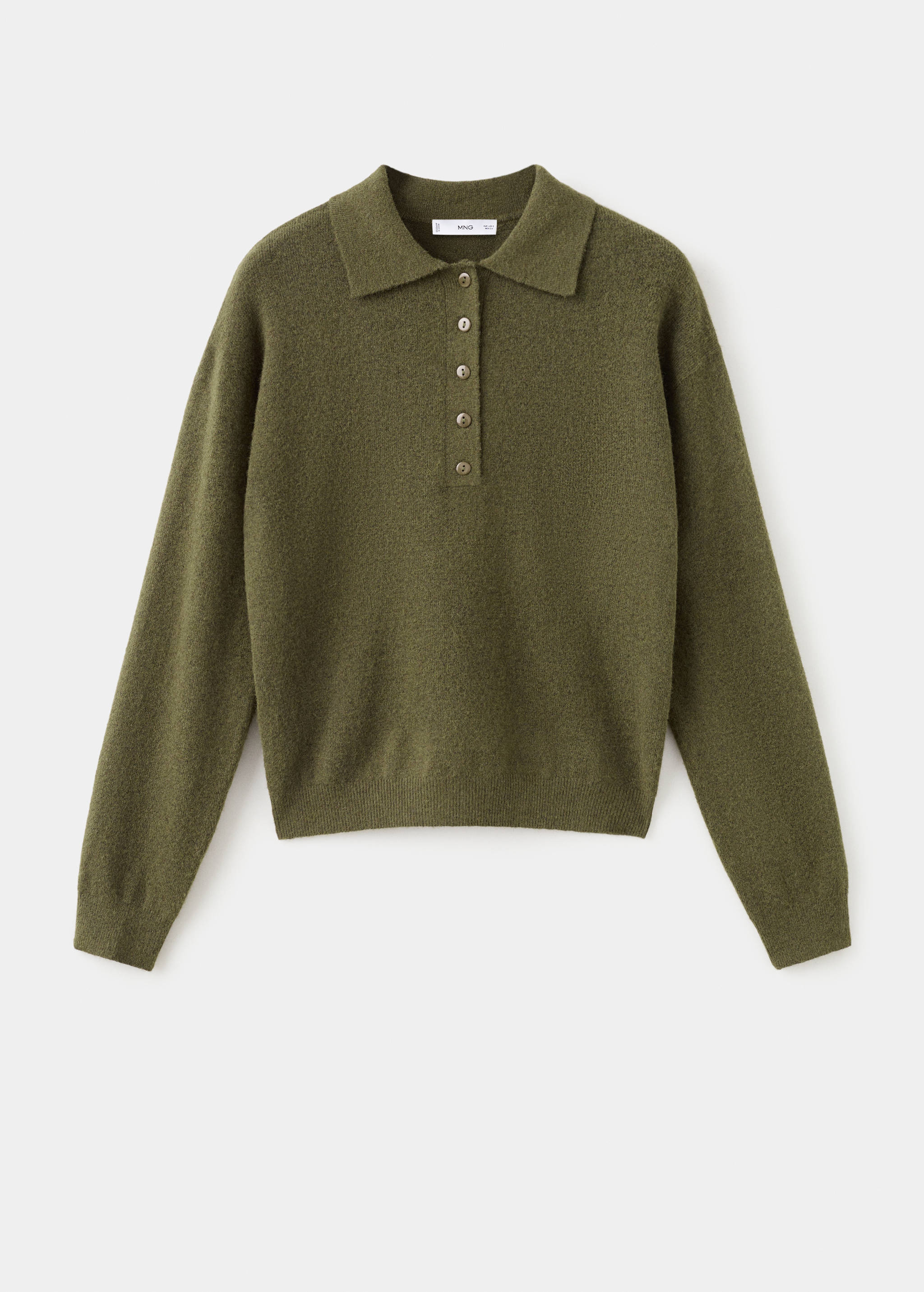 Long-sleeved polo-neck sweater - Article without model