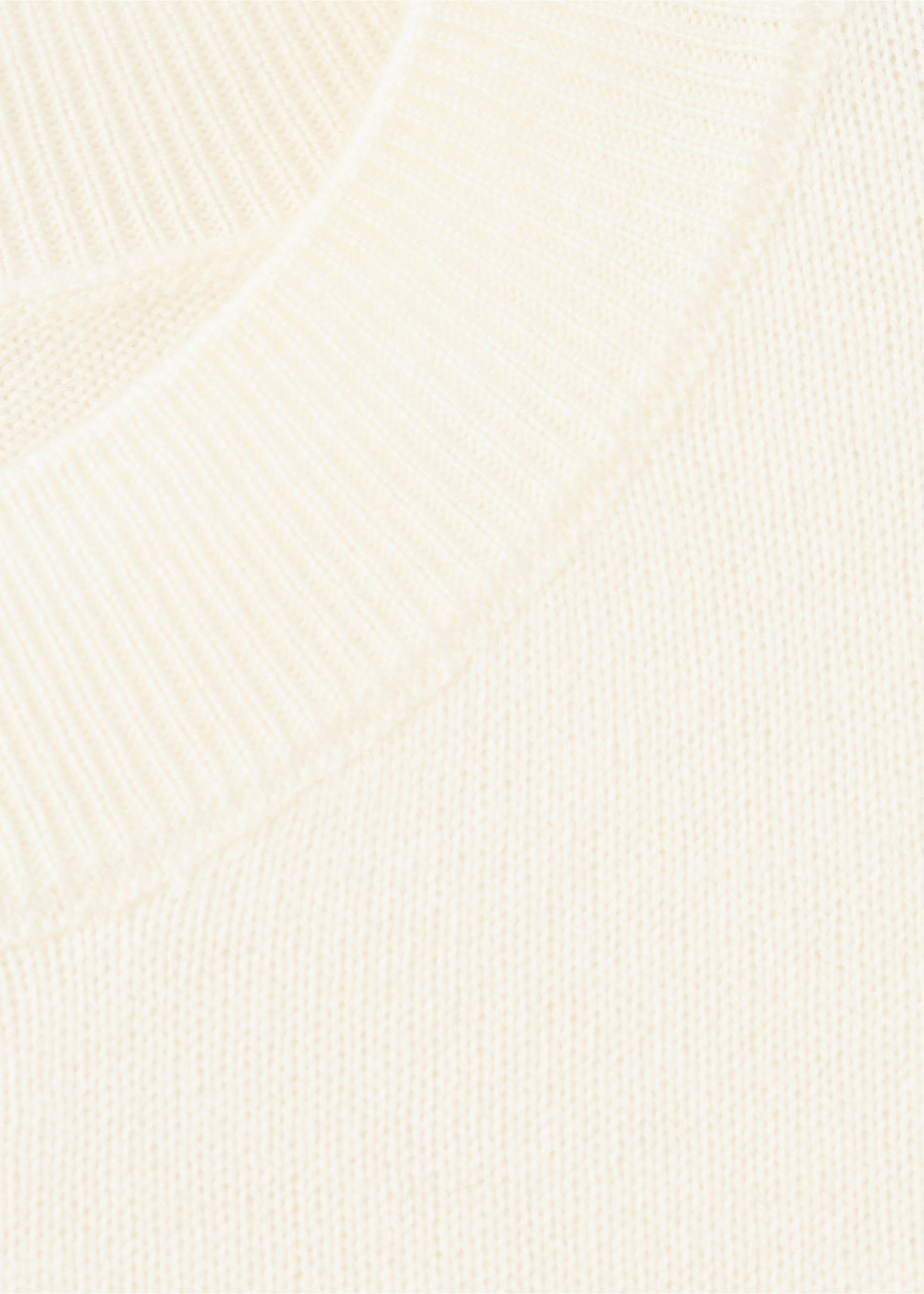 Round-neck knitted sweater - Details of the article 0, Ecru. Ref: 27011284-00.