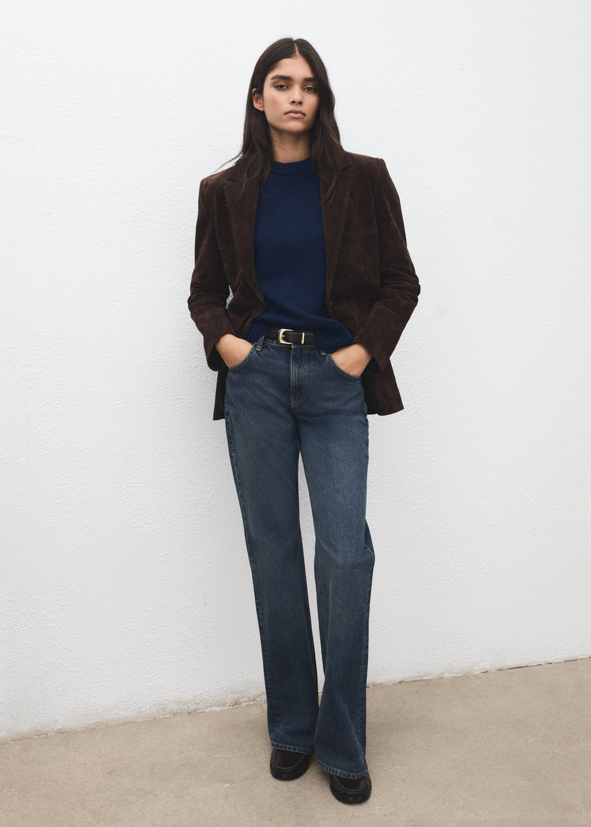 Wool-blend knit sweater - General plane