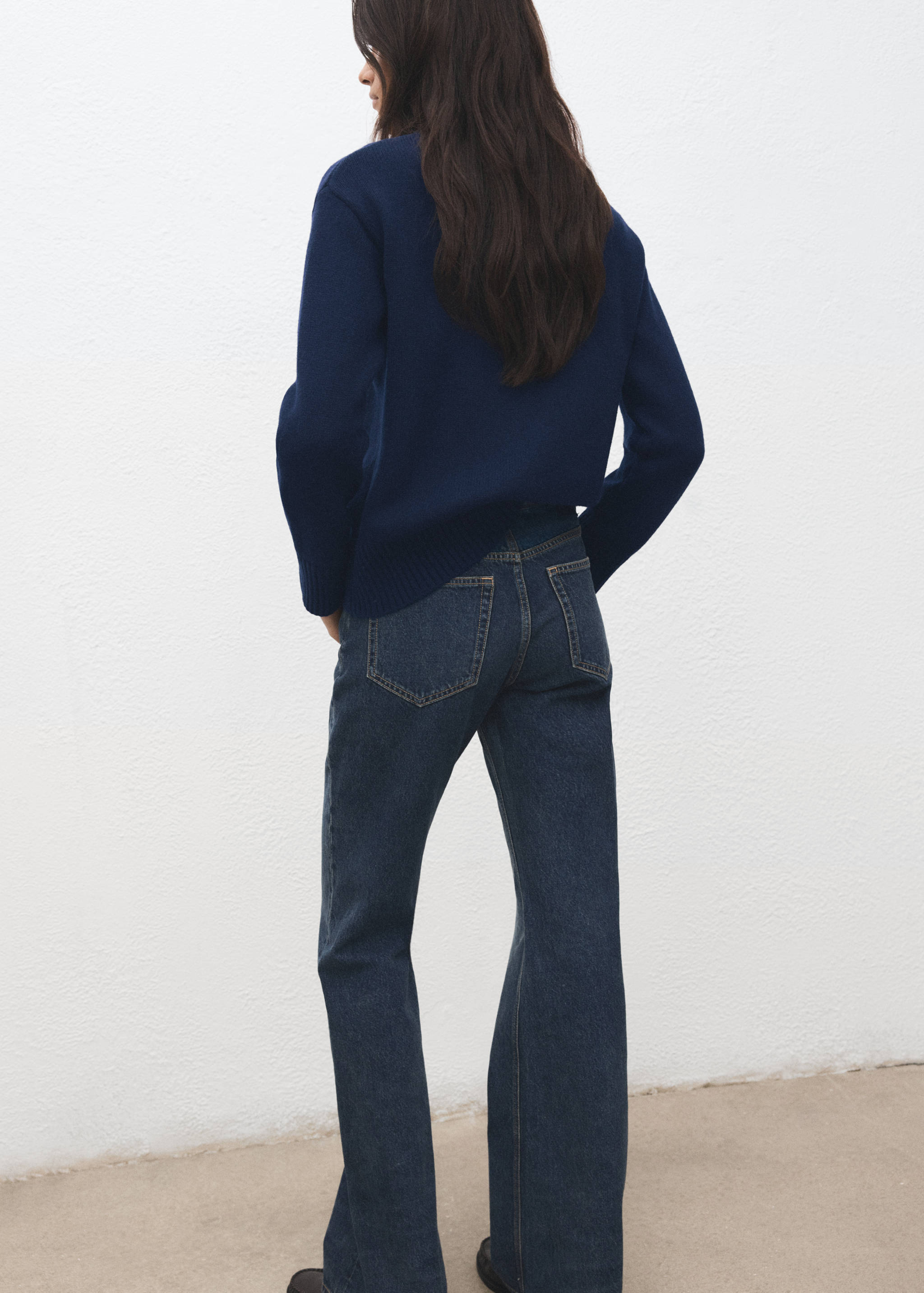 Wool-blend knit sweater - Reverse of the article