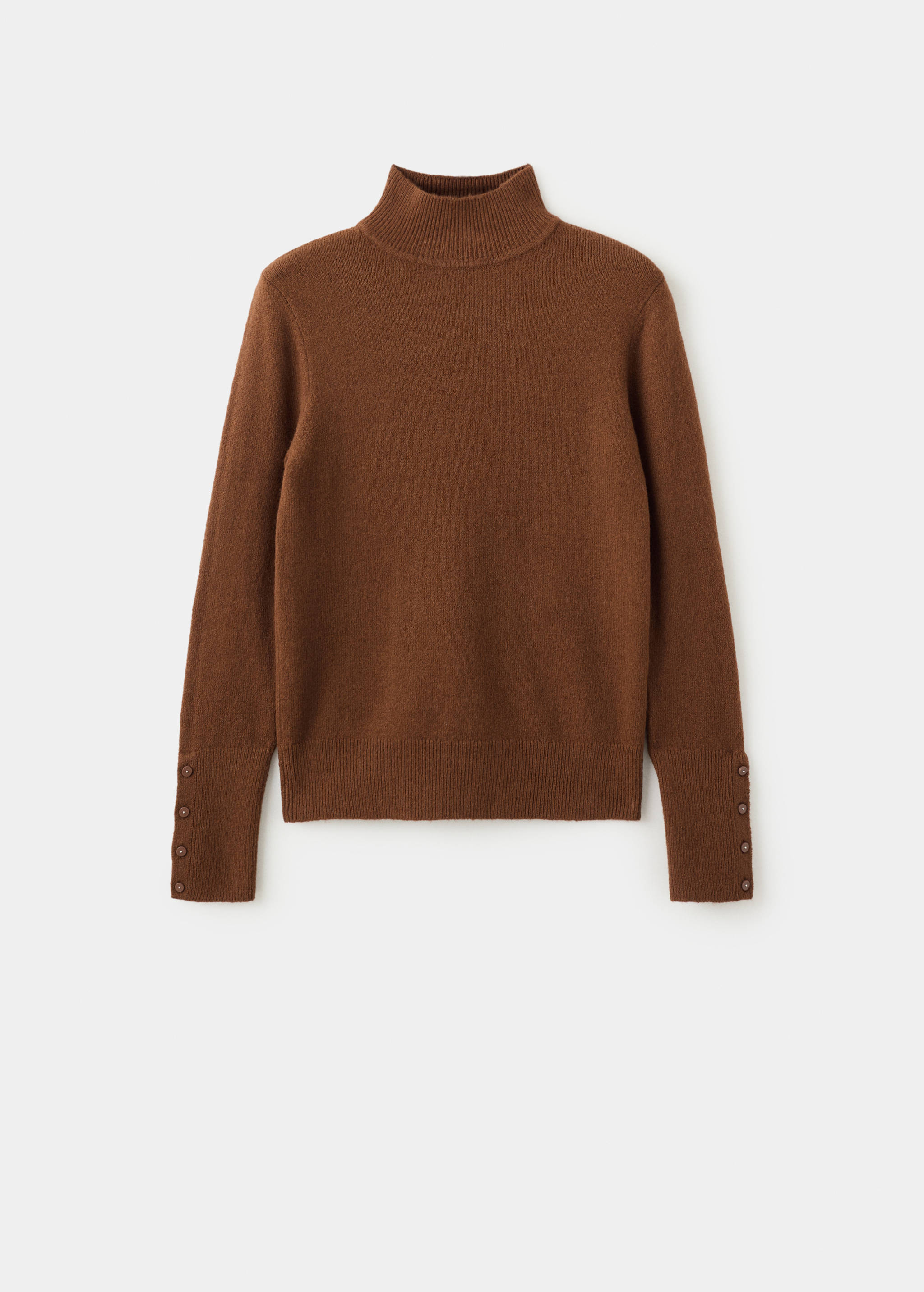 Pullover collo perkins polsini abbottonati - Articolo senza modello