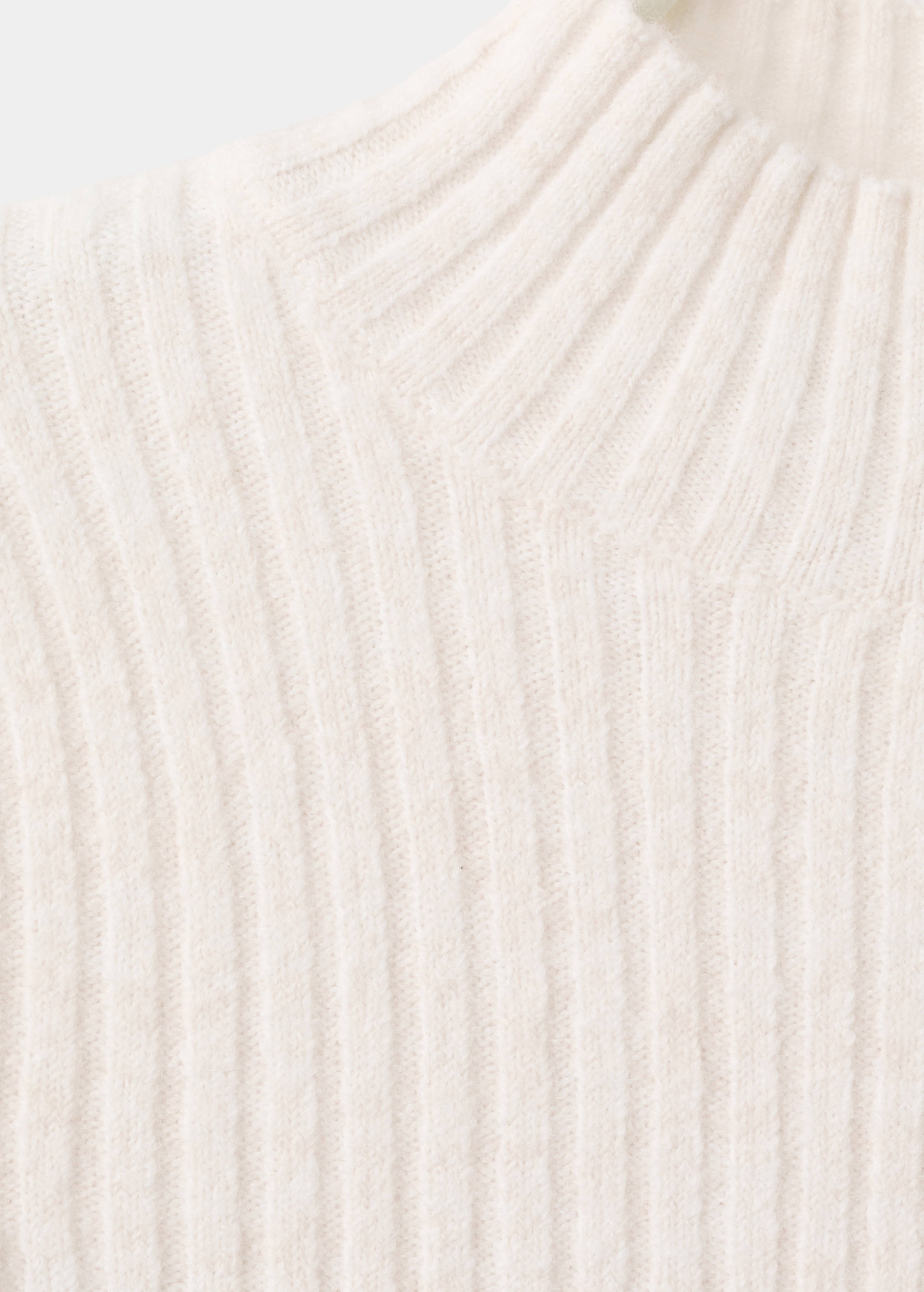 Fitted sweater with perkins neck - Details of the article 8