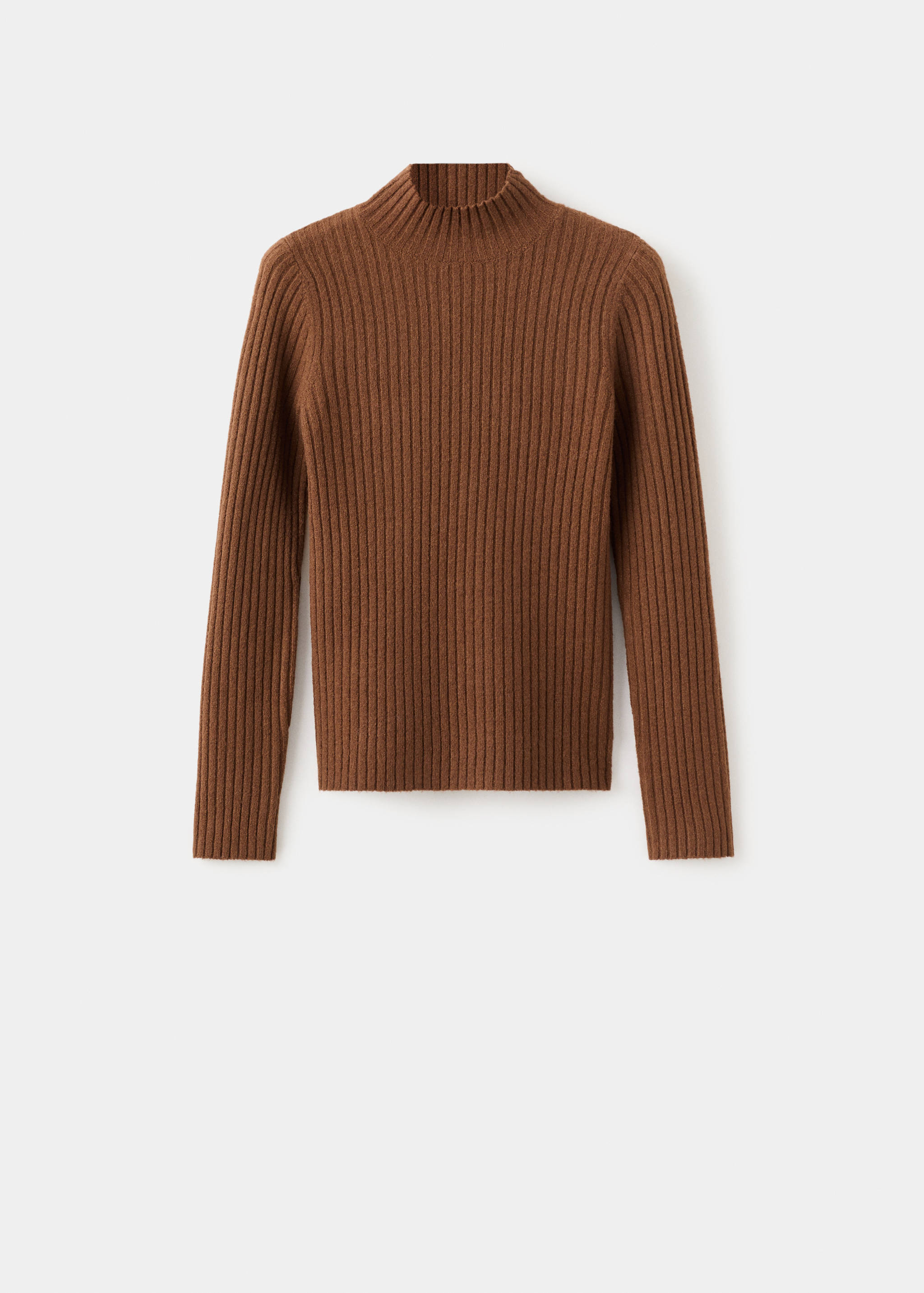 Fitted sweater with perkins neck - Article without model