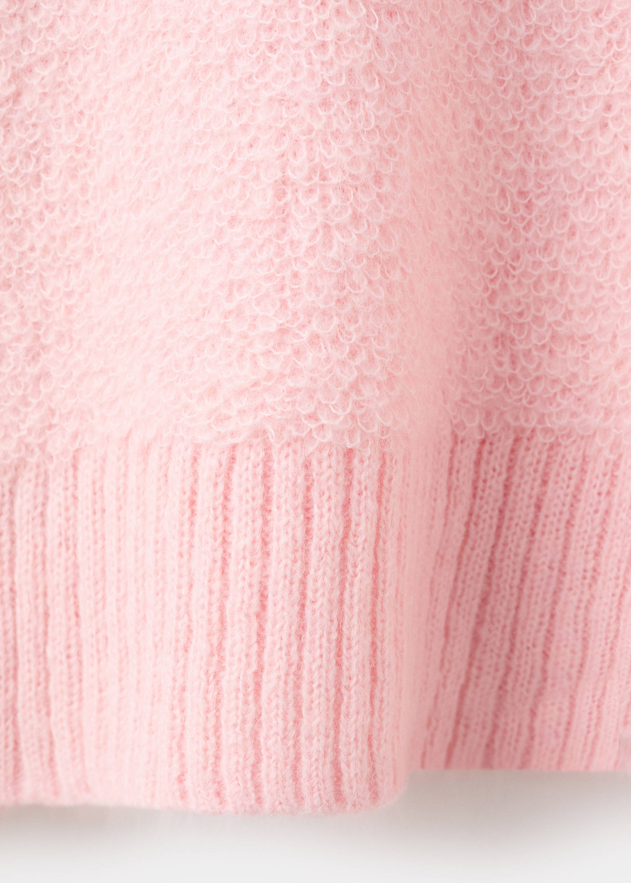 Knitted sweater with perkins neck - Details of the article 0