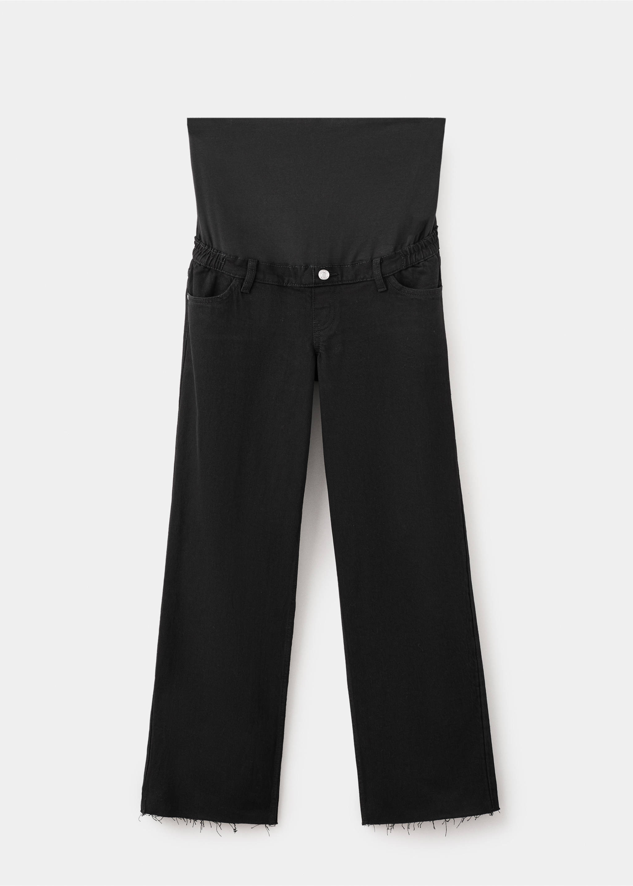 Wide leg maternity jeans - Article without model, Black denim. Ref: 27011292-00.