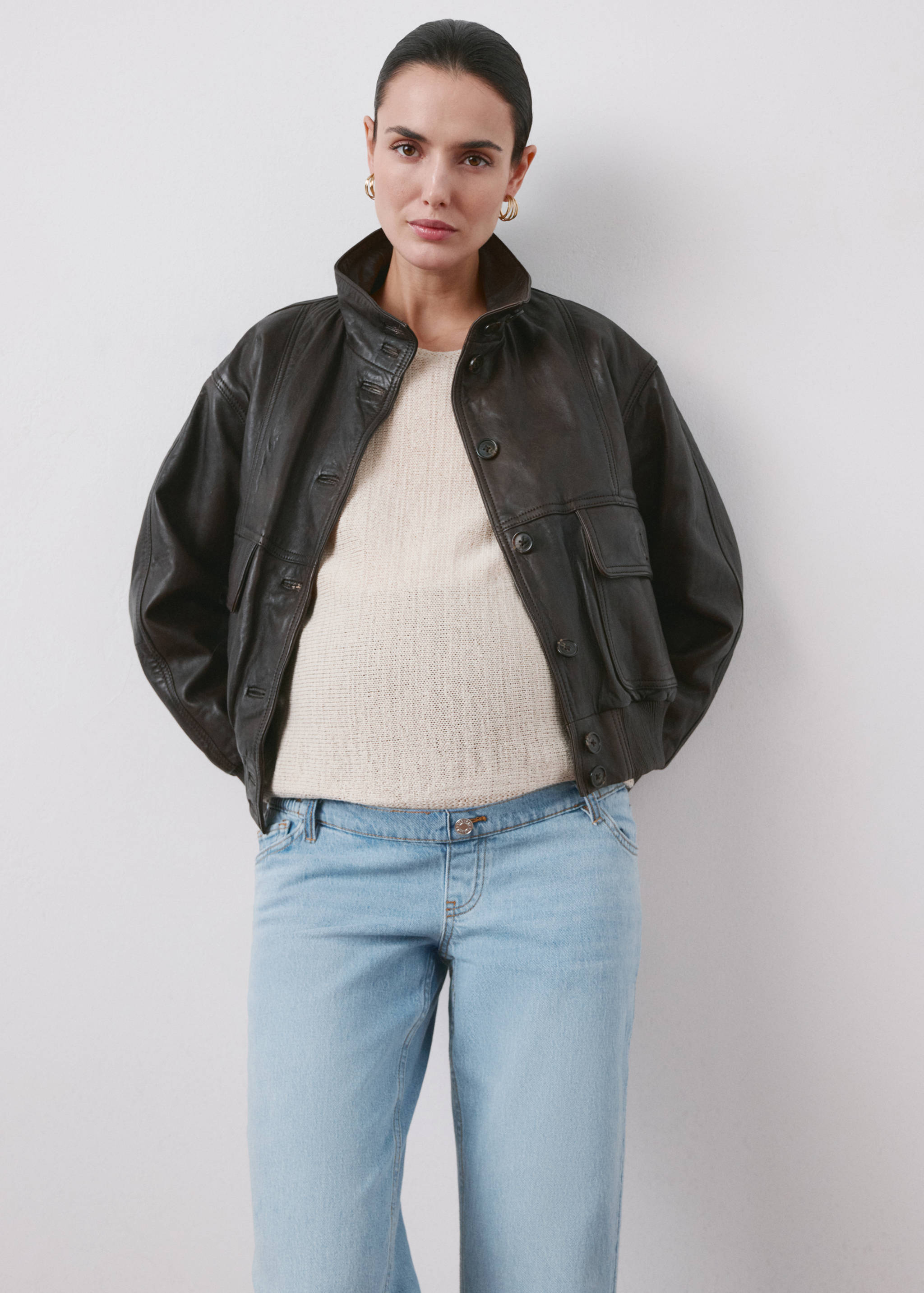 Maternity Straight Jeans - Details of the article 1