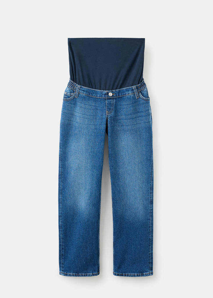 Maternity Straight Jeans — Dark Blue