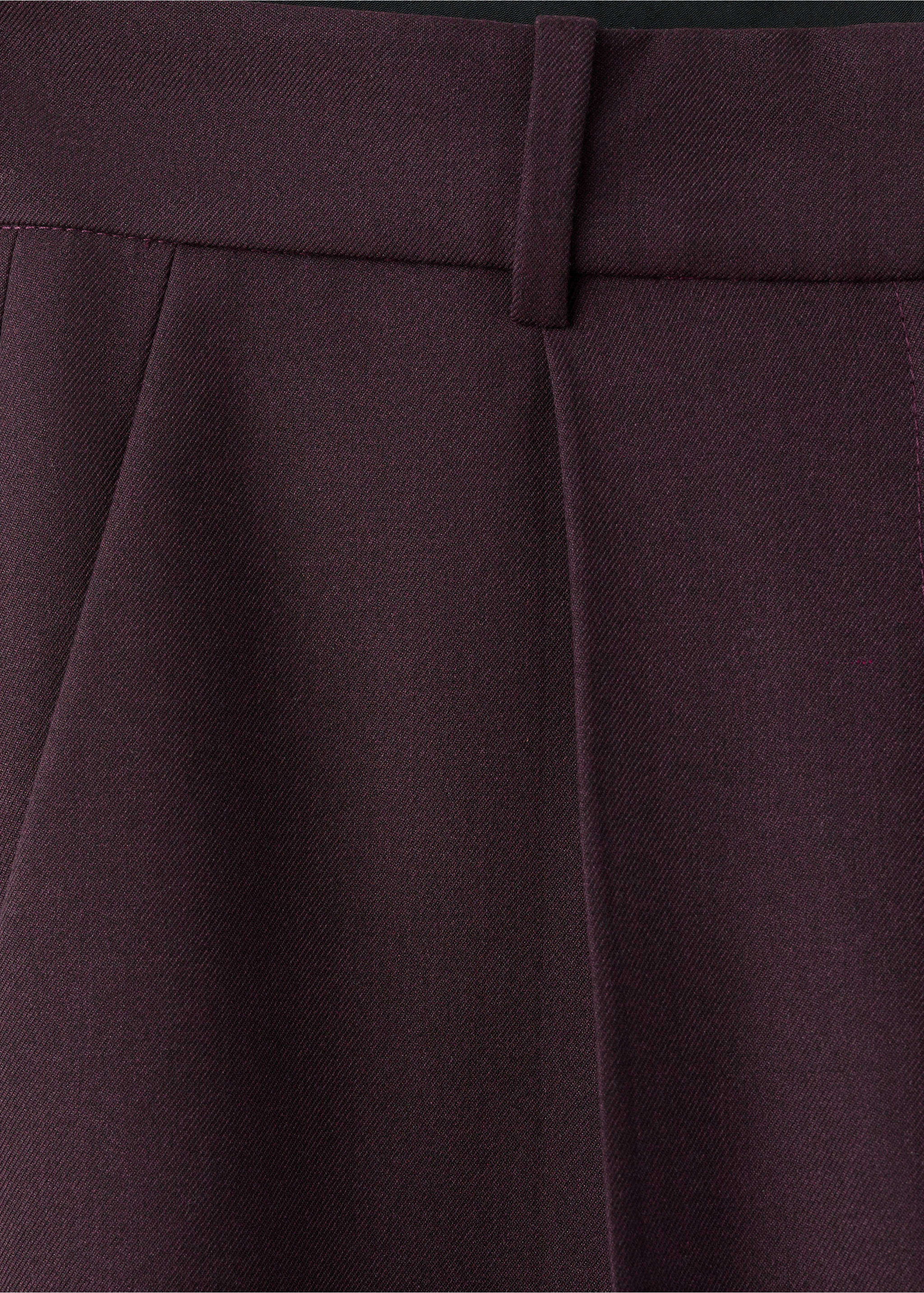 Pantalon costume large - Détail de l'article 0, Lie de vin. Ref: 27011299-00.