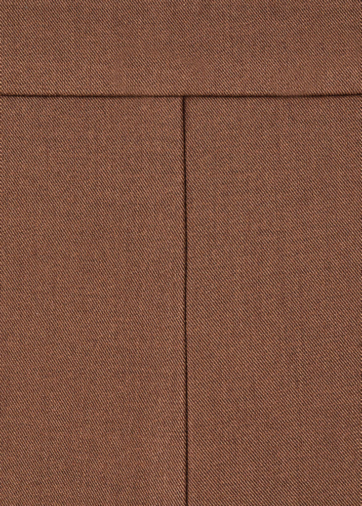 Wide leg suit trousers — Caramel