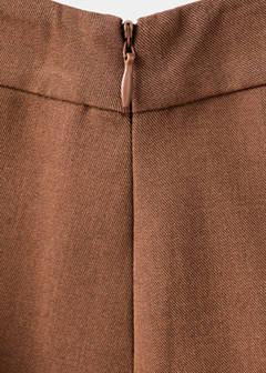 Wide leg suit trousers — Caramel 7
