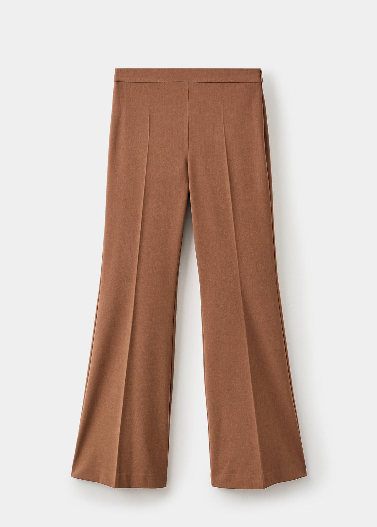 Wide leg suit trousers — Caramel