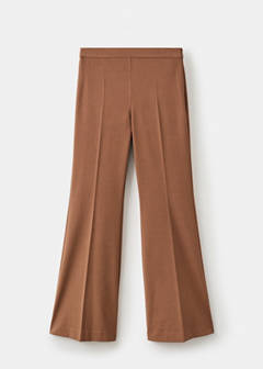 Wide leg suit trousers — Caramel 5