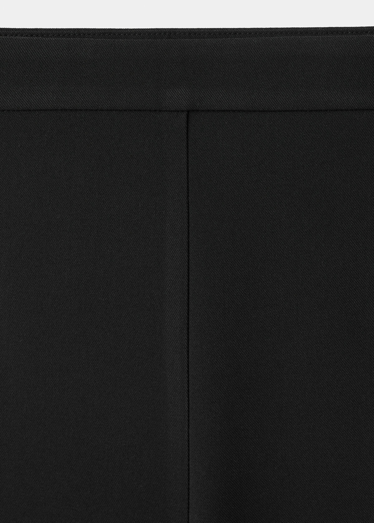 Wide leg suit trousers — Black