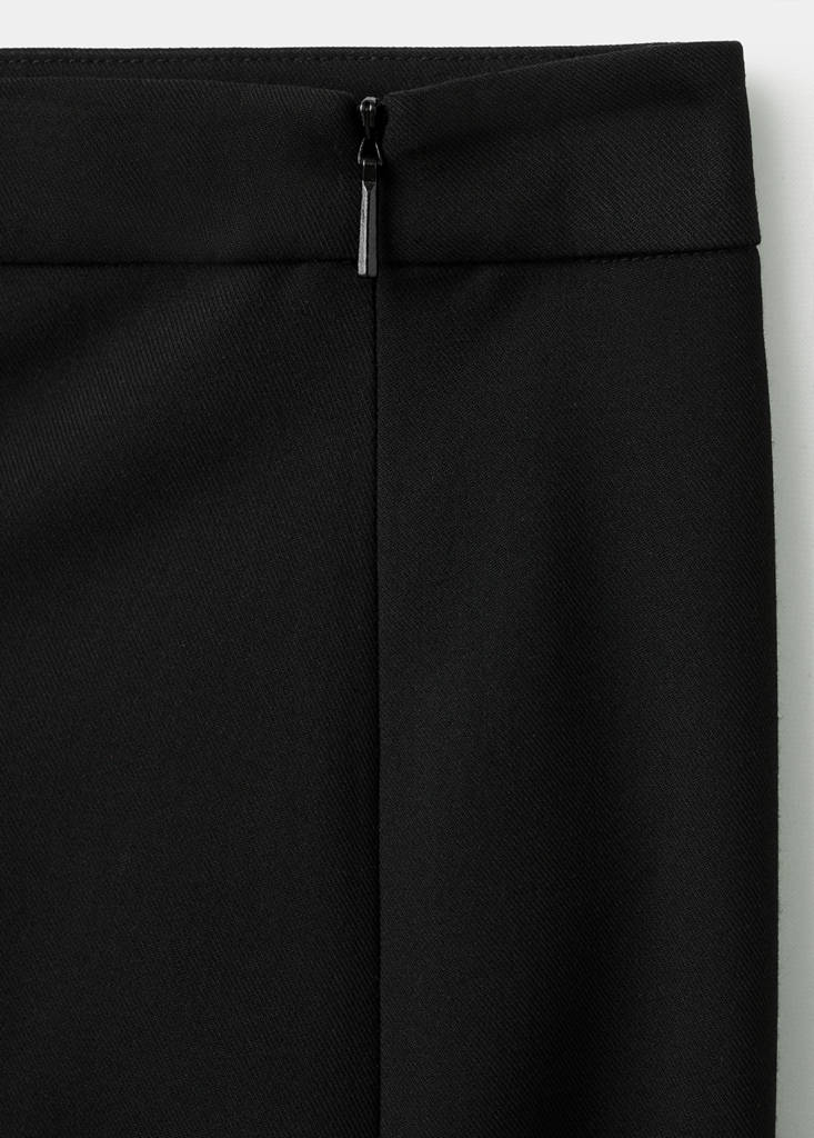 Wide leg suit trousers — Black