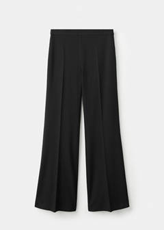 Wide leg suit trousers — Black 4