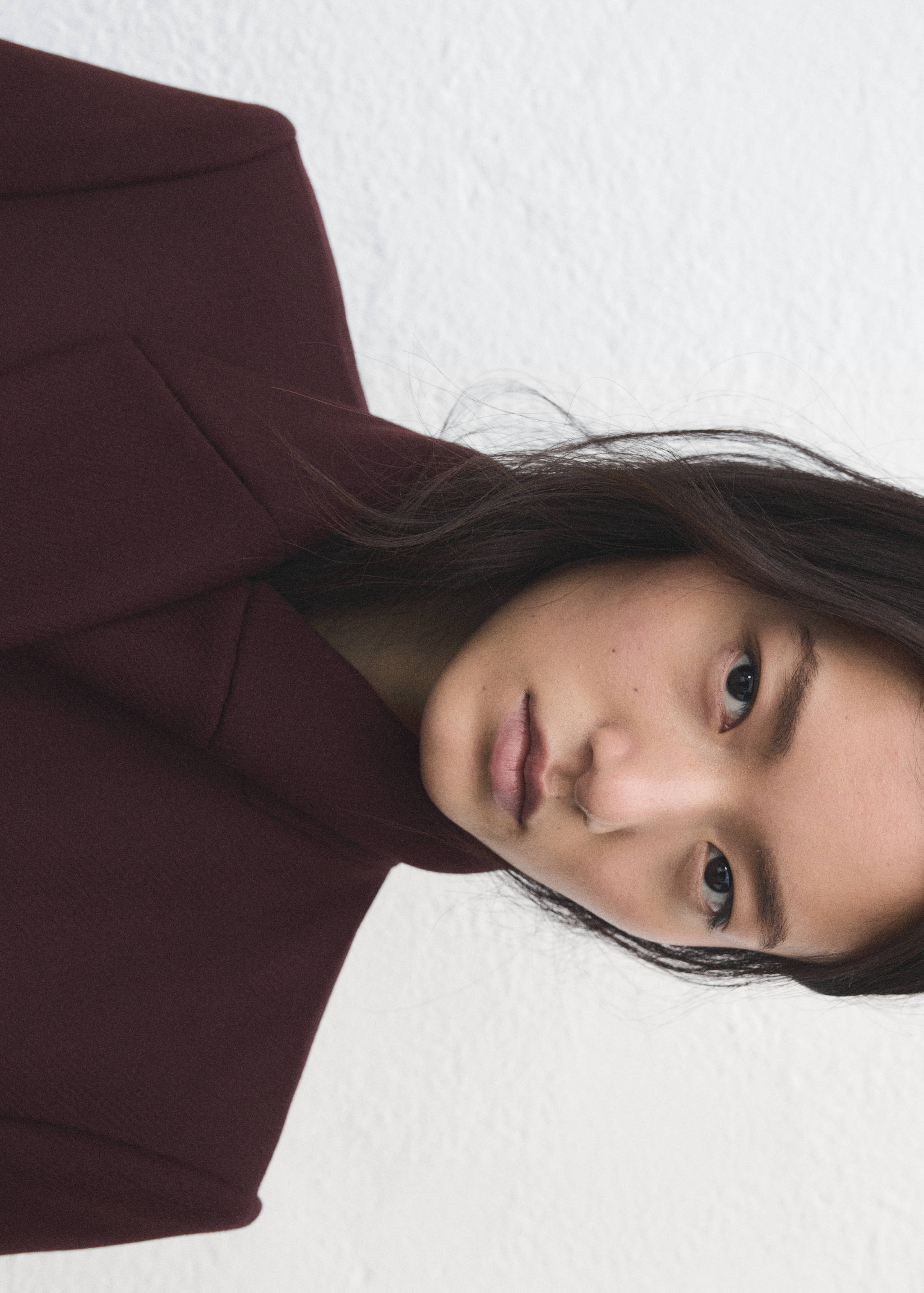 Manteau laine Manteco col fausse fourrure - Détail de l'article 1