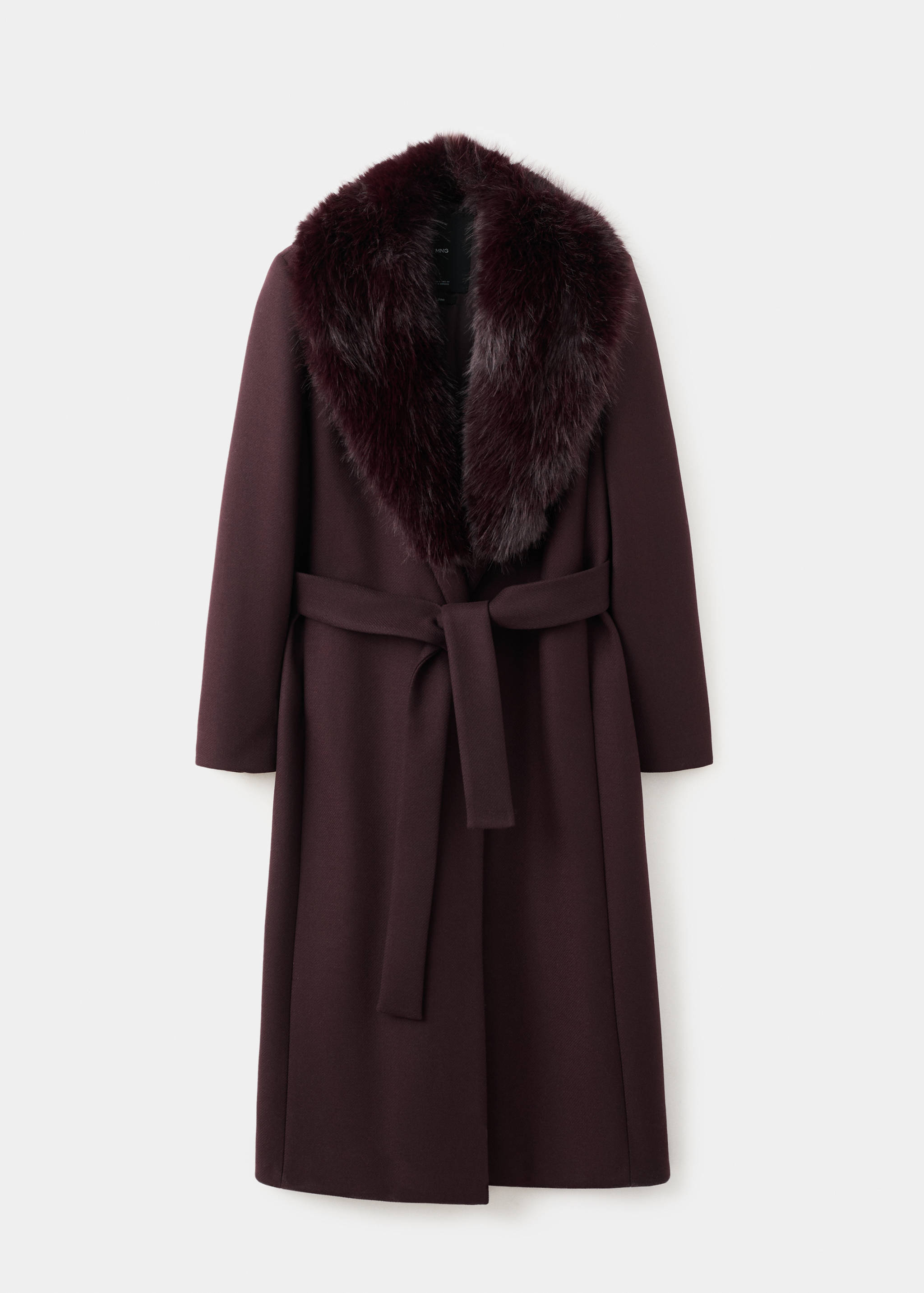 Manteco wool coat with fur collar - Article without model