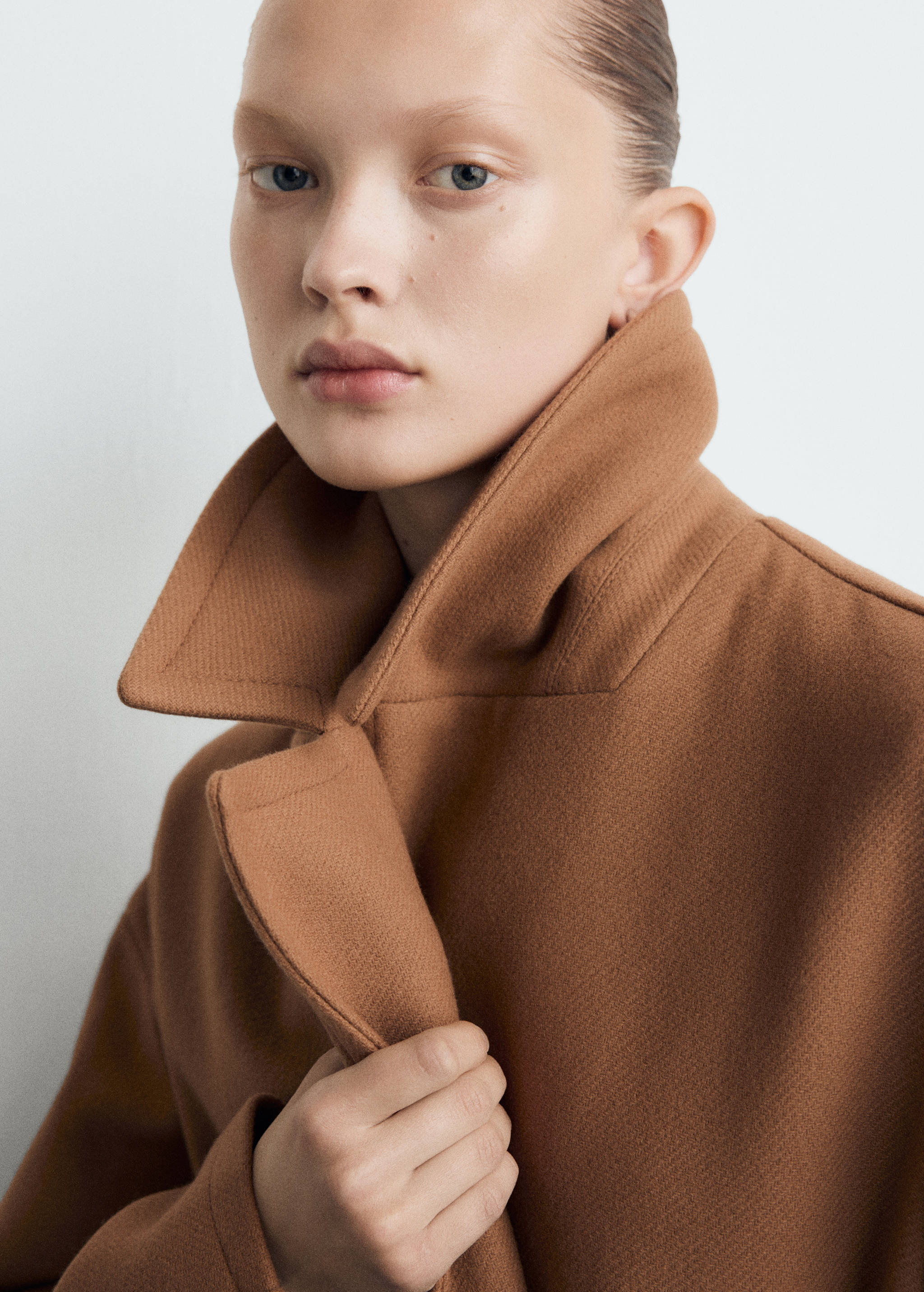 Manteau laine Manteco ceinture - Détail de l'article 1