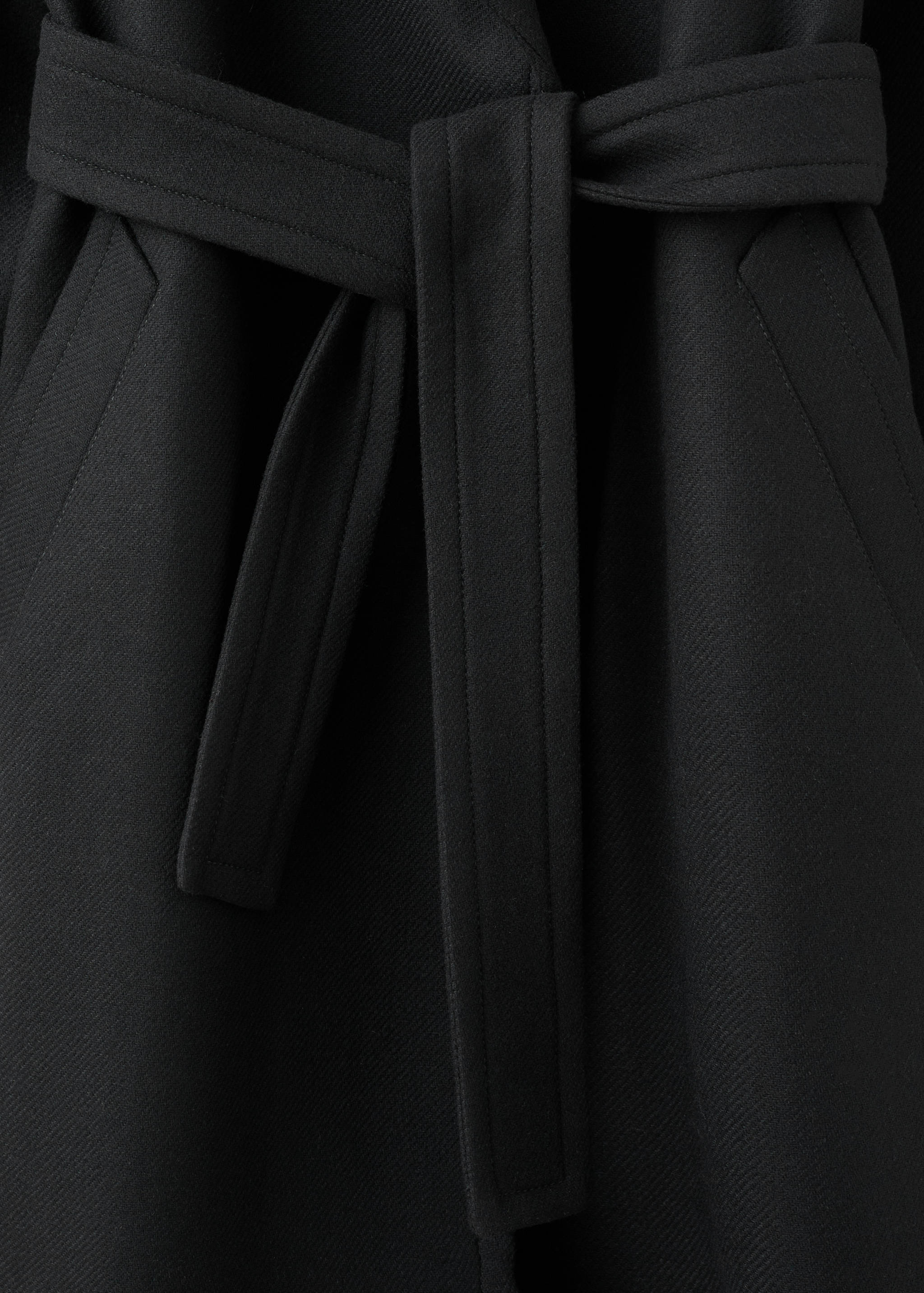 Manteco wool coat with belt - Details of the article 0