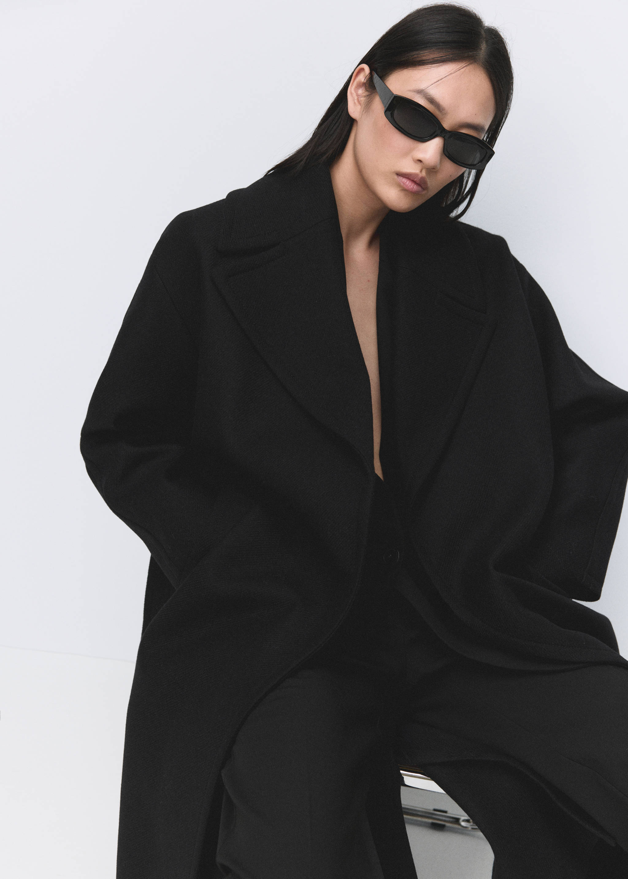 Kåpe i Manteco-ull med belte - Artikkeldetalj 2