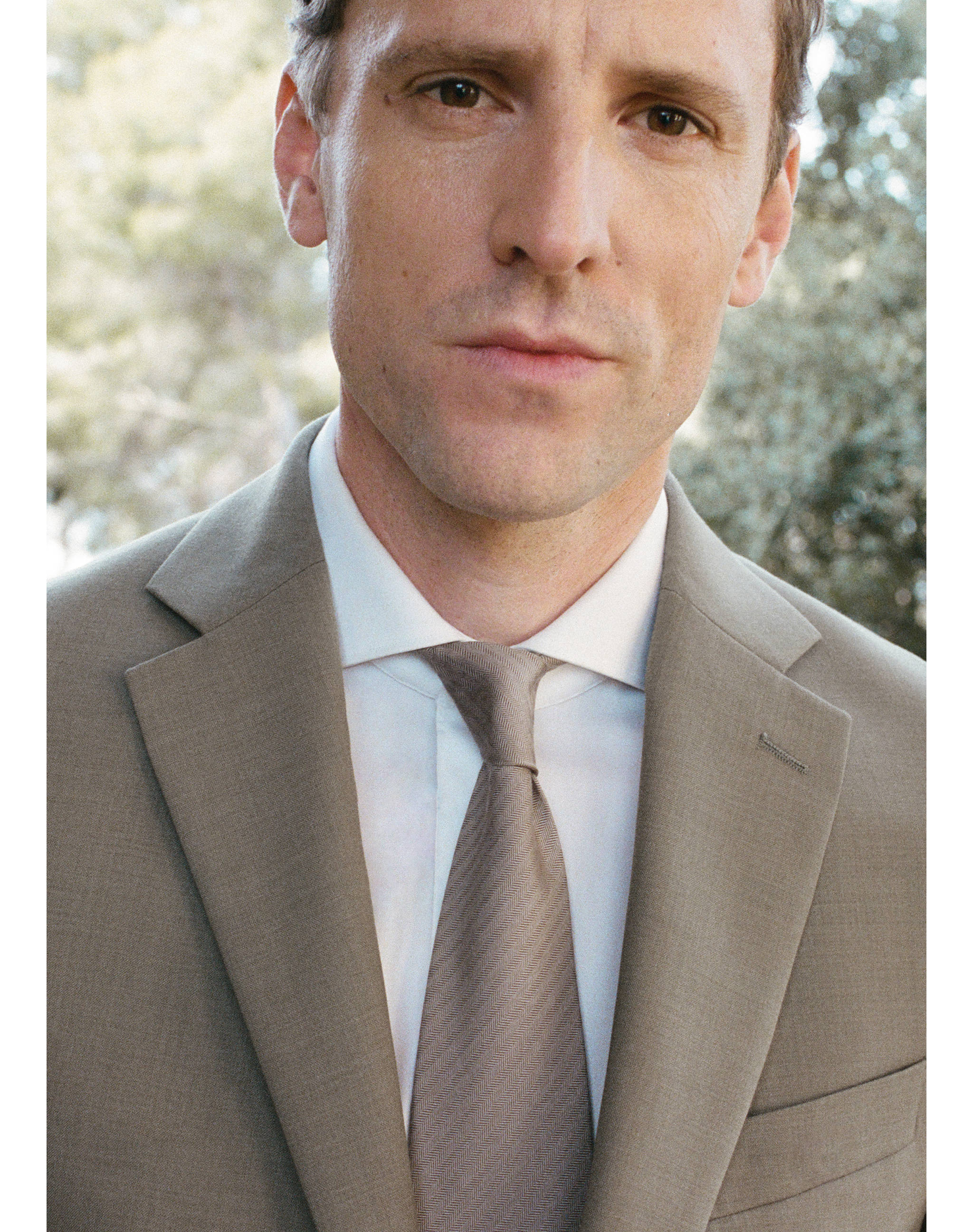 Silk blend microstructure tie - General plane