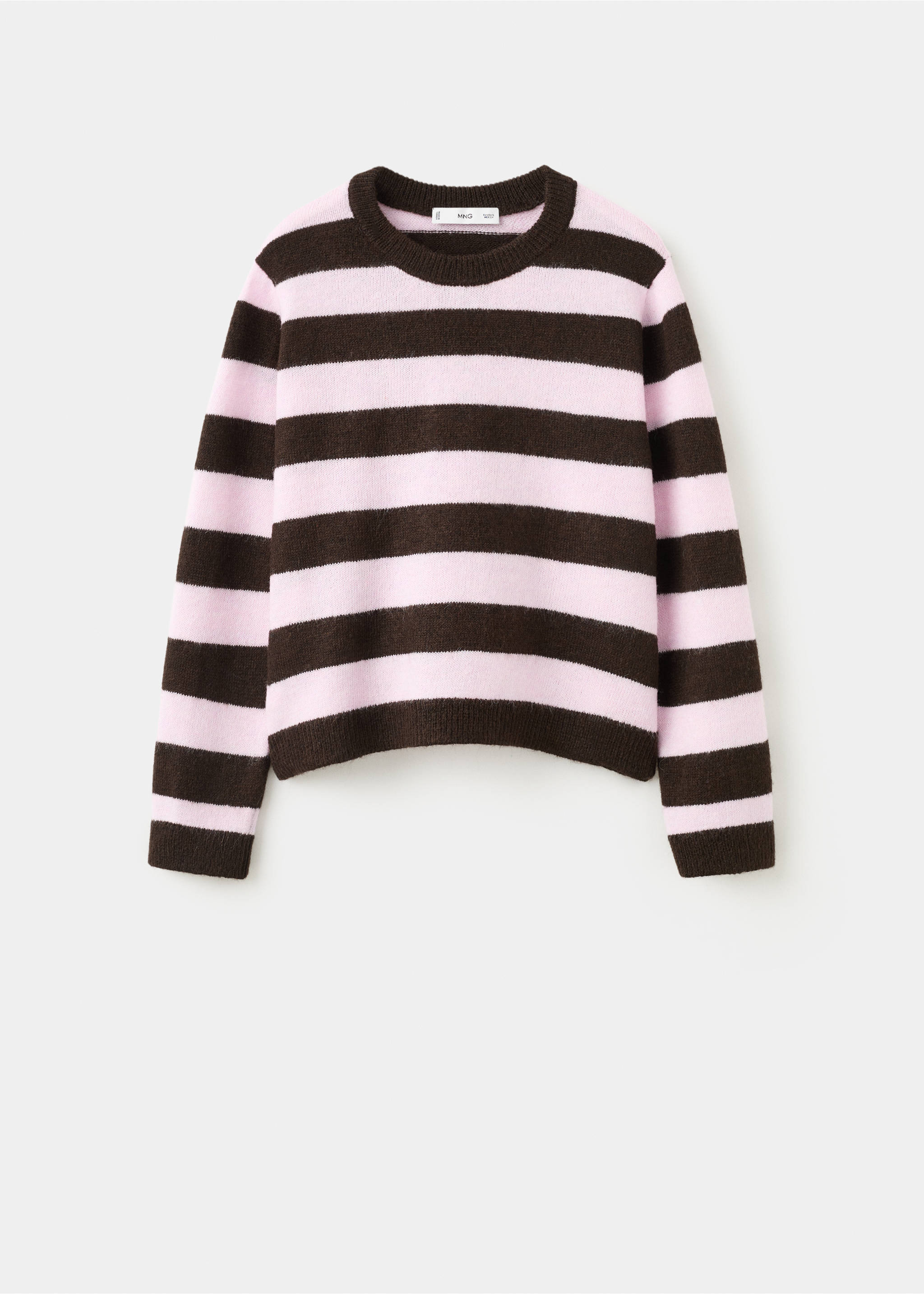 Knit striped sweater - Article without model, Pink. Ref: 27011310-00.