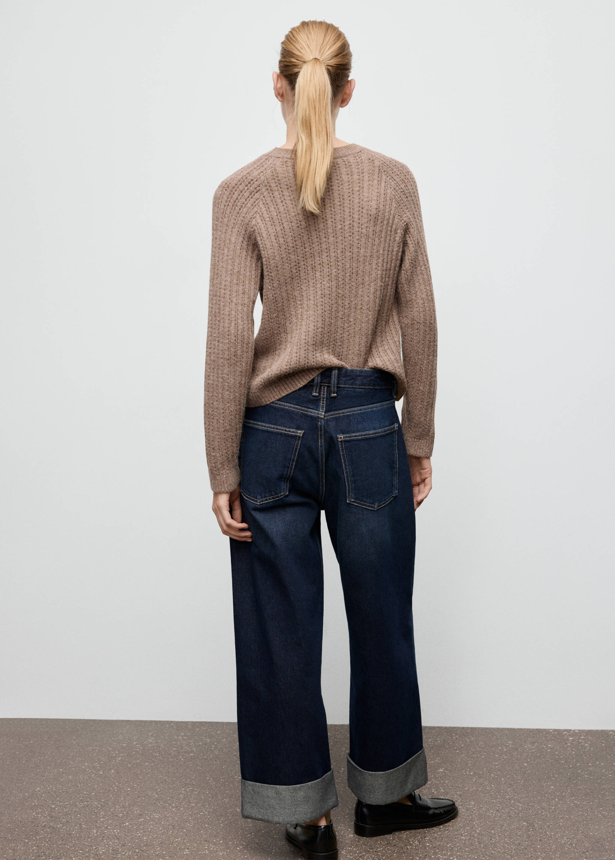 网眼针织毛衣 - null