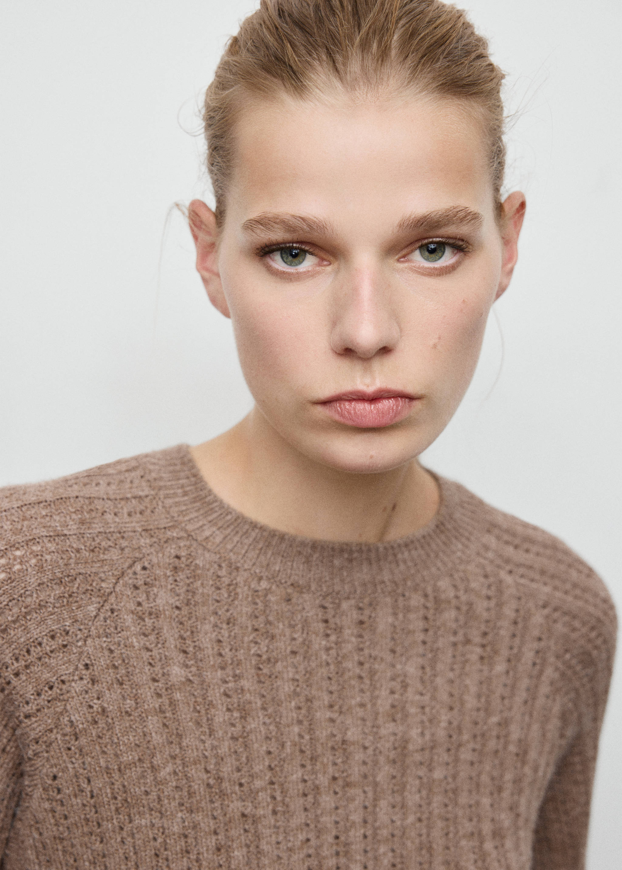 网眼针织毛衣 - null