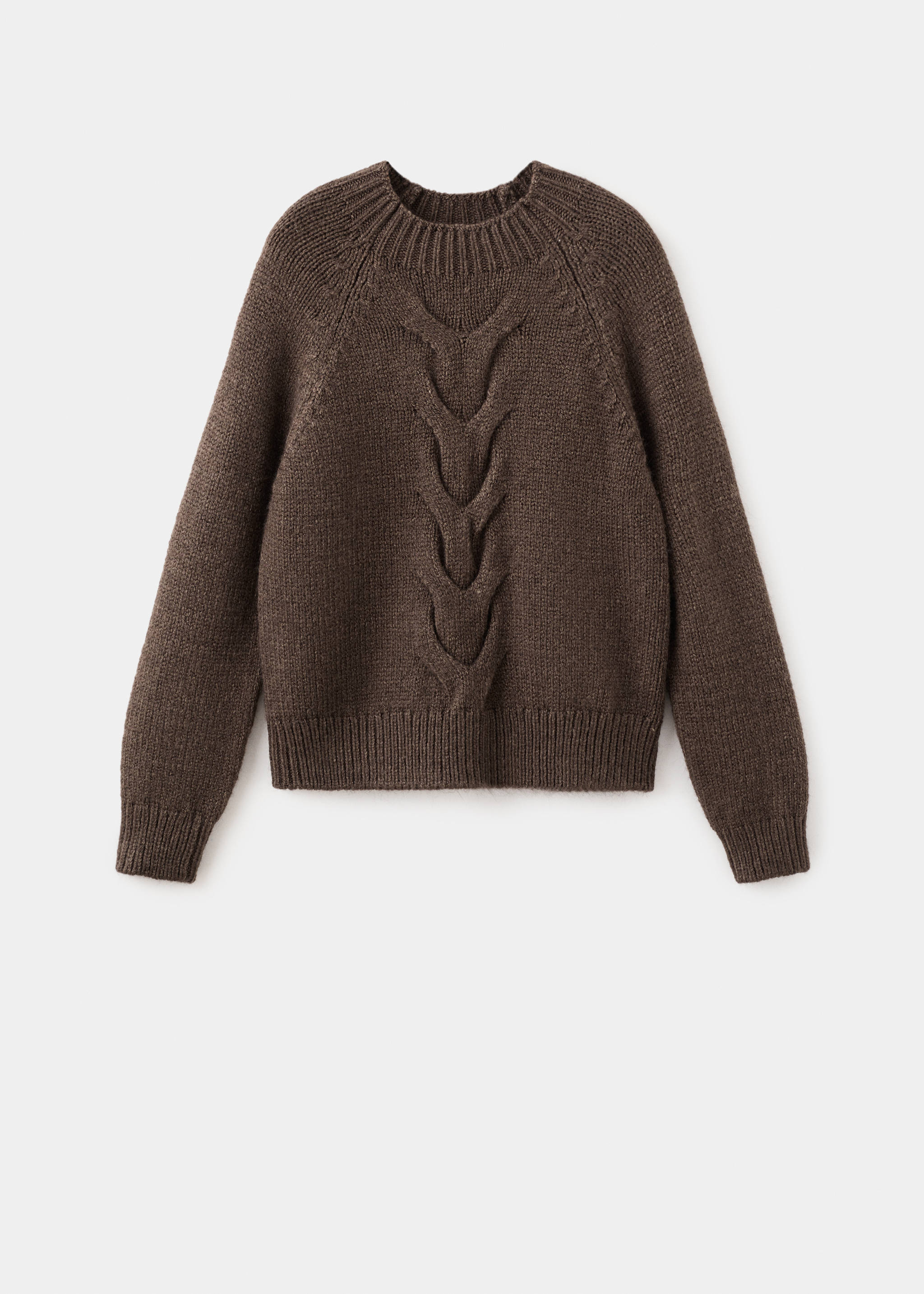 Pull-over torsades col montant - Article sans modèle